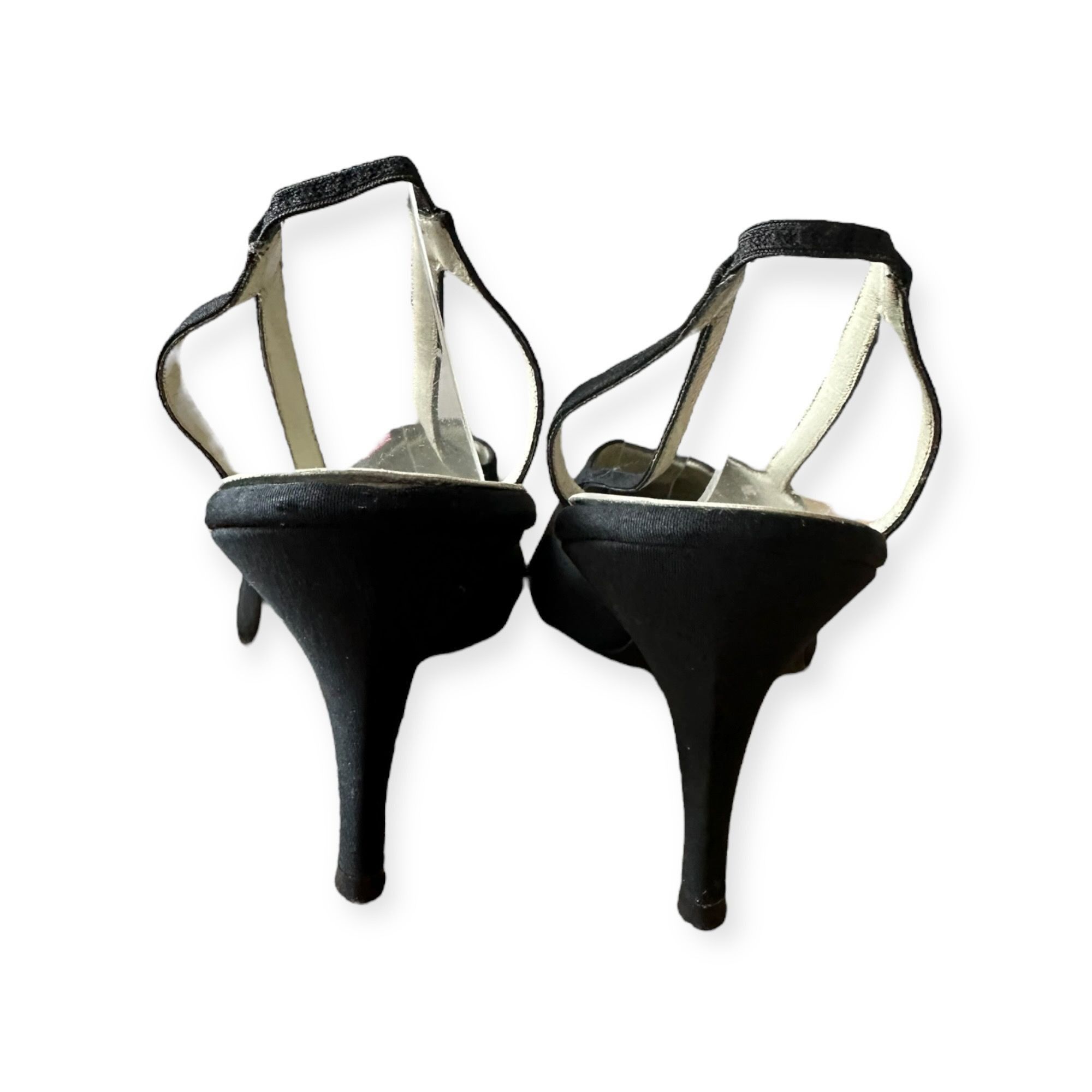 Roger Vivier × Vintage Roger Vivier Black Fabric Embroidered Sling Back Pumps, Vint Size US 7.5 / IT 37.5 - 9 Thumbnail