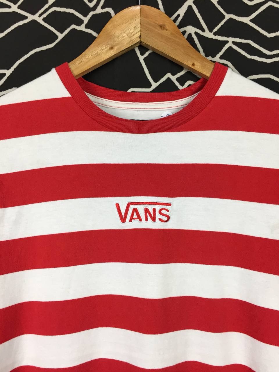 Vans Vans Skateboards Embroidered Logo Striped Tee Size US S / EU 44-46 / 1 - 3 Thumbnail