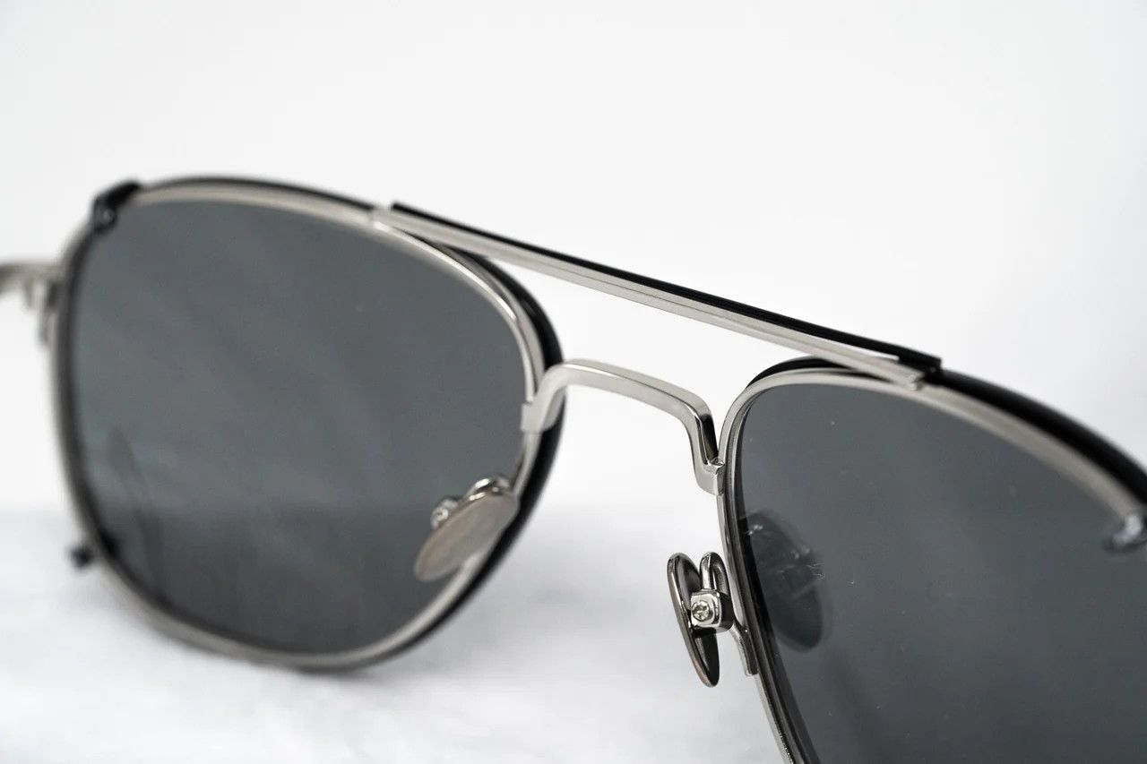 Dior Kris Van Assche Sunglasses Rectangular Black and Grey Size ONE SIZE - 6 Thumbnail