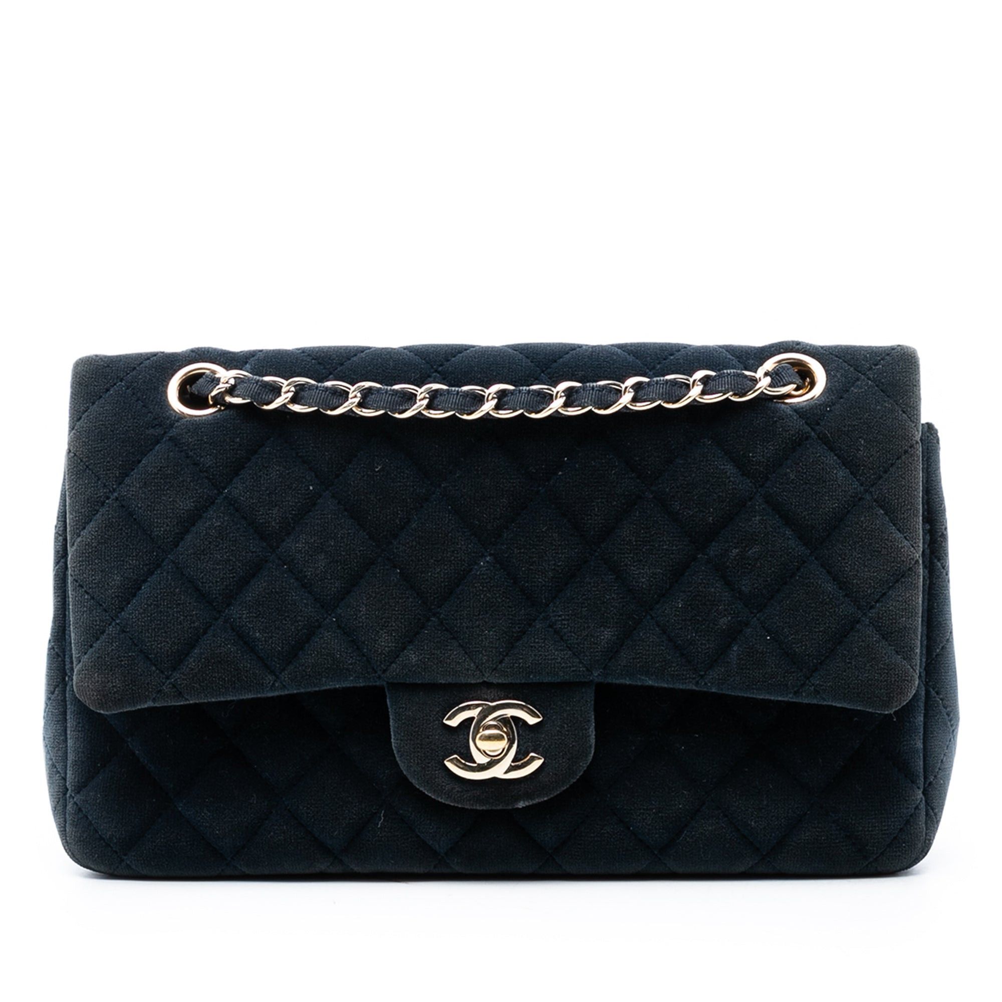 Chanel Medium Classic Velvet Double Flap Size ONE SIZE - 1 Thumbnail