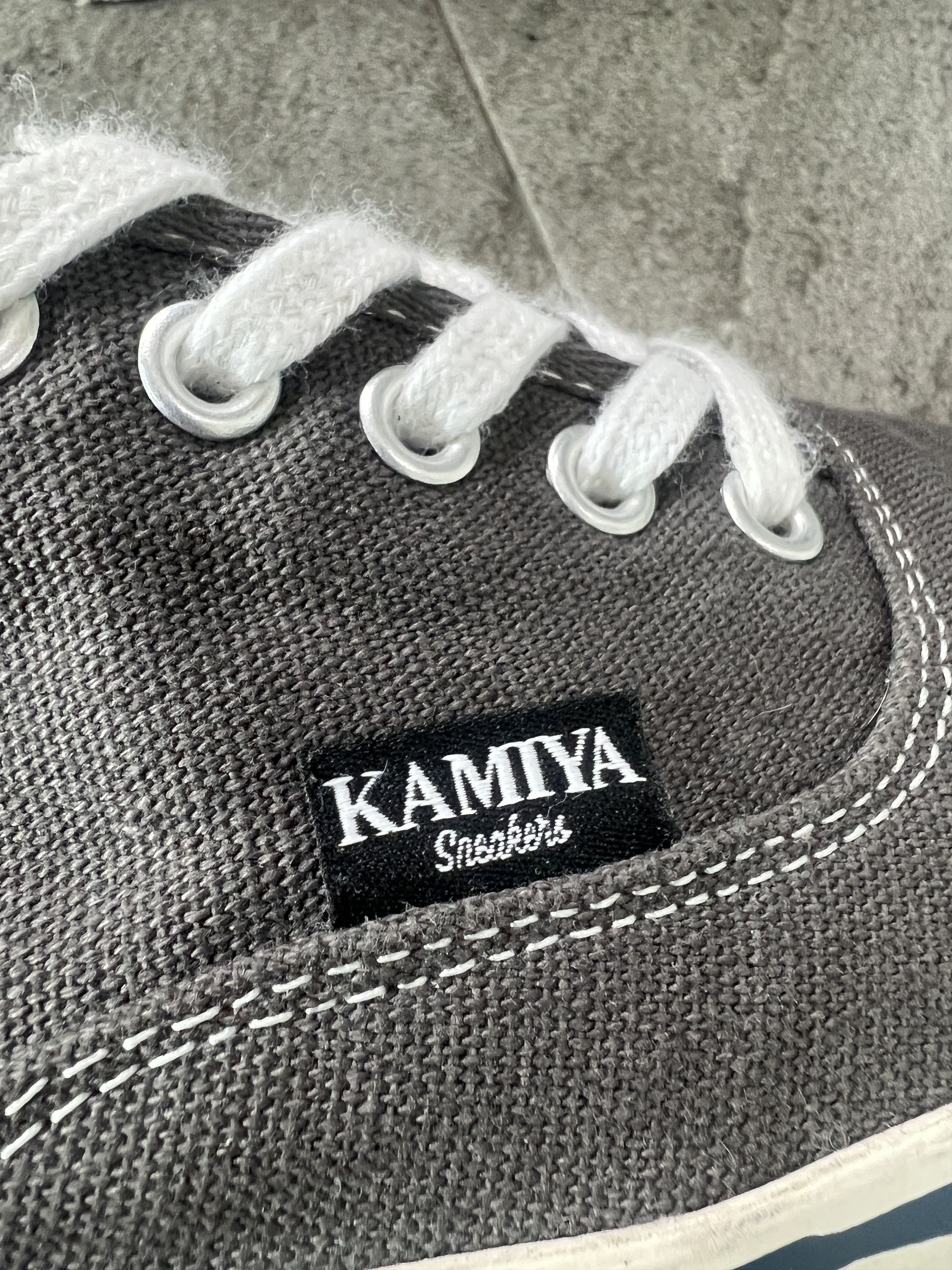Maison MIHARA YASUHIRO Kamiya Canvas Sneakers Grey Low Top US10 EU43 Size US 10 / EU 43 - 7 Thumbnail