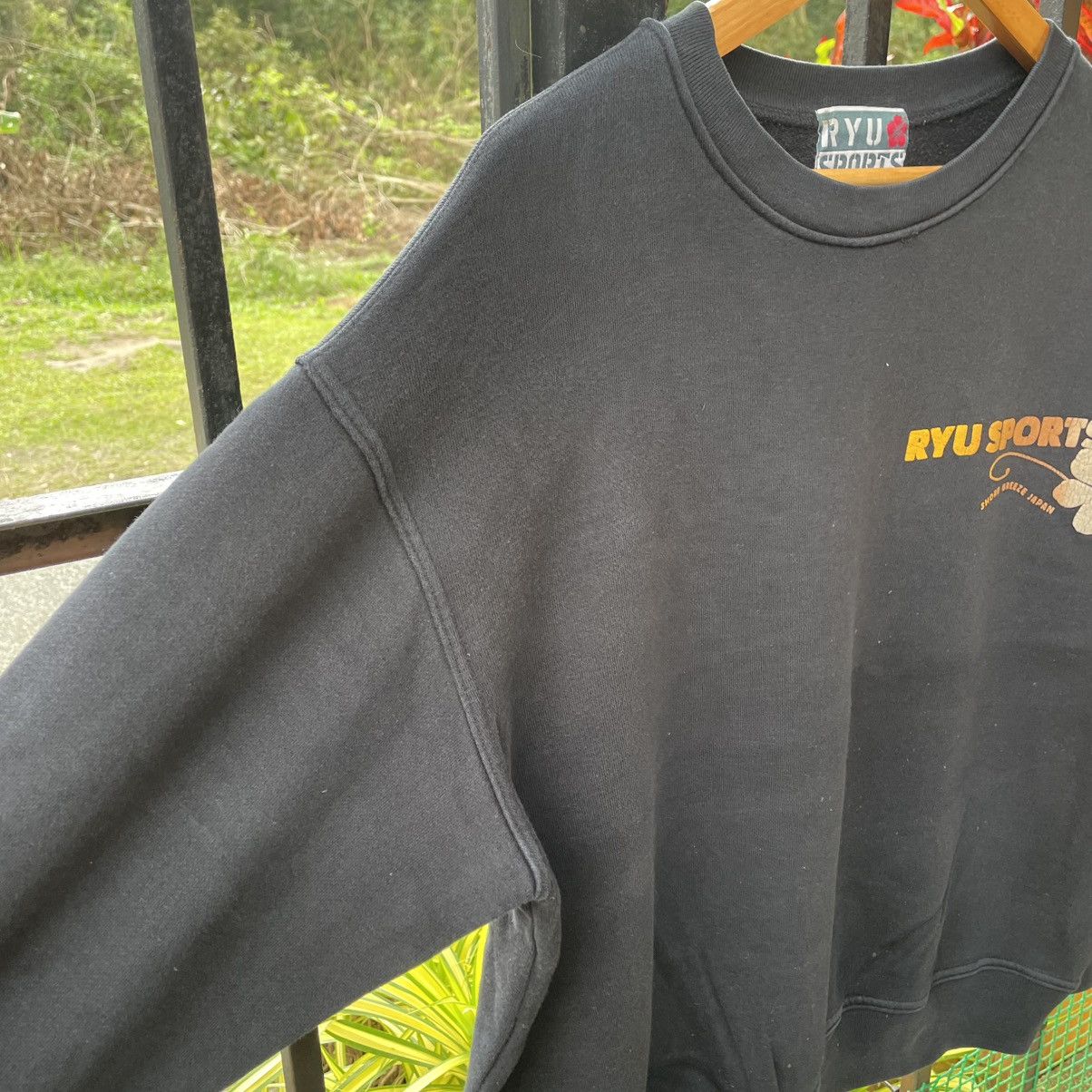 Japanese Brand 🔥🇯🇵Ryu Sports Shore Breeze Japan Big Logo Boxy Sweatshirts Size US M / EU 48-50 / 2 - 8 Thumbnail