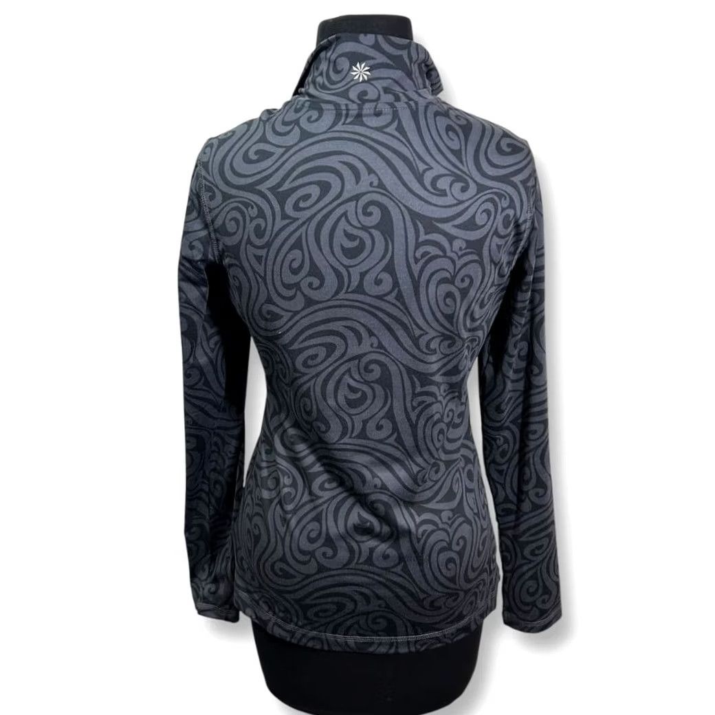 Athleta Athleta Half-Zip Pullover Swirl Pattern Performance Running Top Womens Small Size S / US 4 / IT 40 - 2 Thumbnail