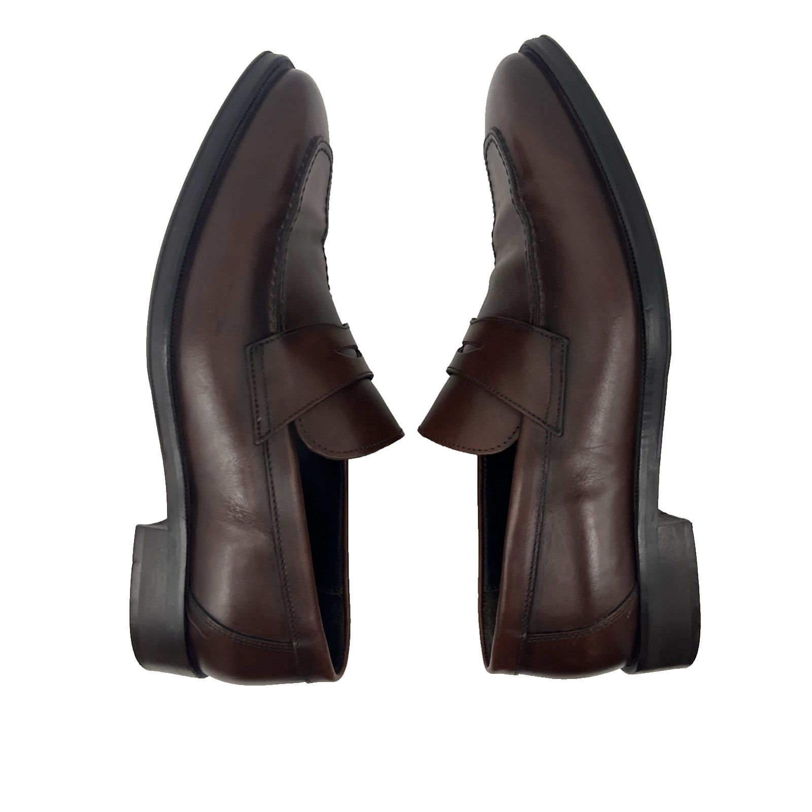 Bruno Magli Bruno Magli Hudson Penny Loafers Shoes US 10M Brown Leather Size US 10 / EU 43 - 6 Thumbnail