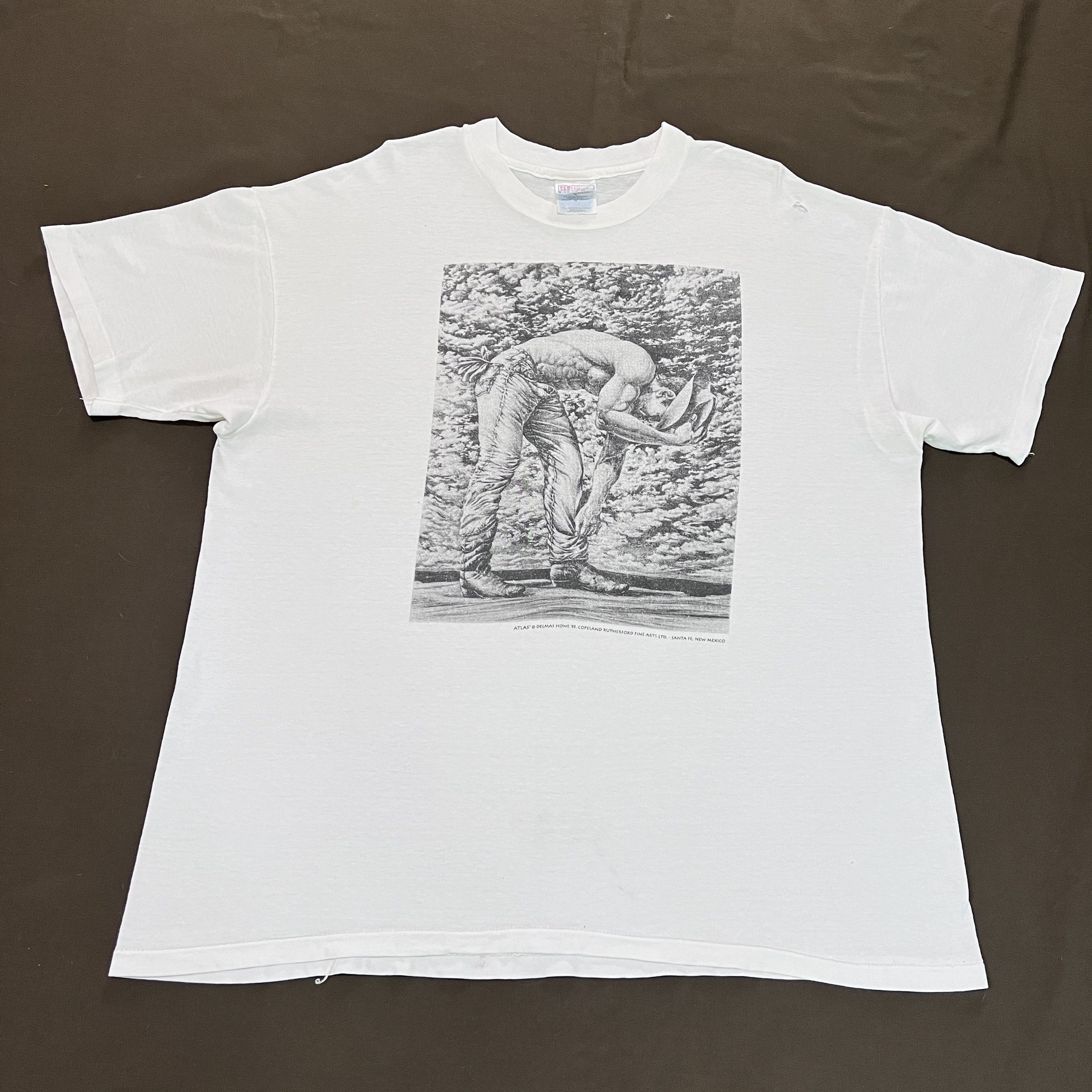 Vintage Vintage 90s Delmas Howe: Rodeo Pantheon "Atlas" Art Tee XL Size US XL / EU 56 / 4 - 2 Thumbnail