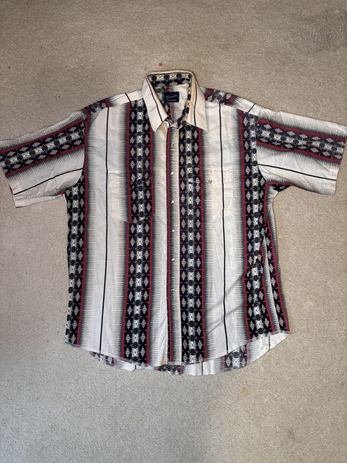 Wrangler Vintage Wrangler Shirt Mens Western Cowboy 90s SZ XL Size US XL / EU 56 / 4 - 1 Thumbnail