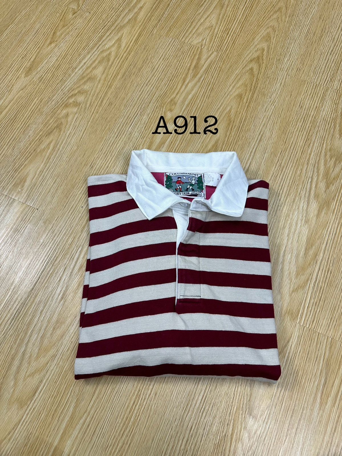 Columbia Rare Columbia knit Rugby Polo Made In Usa A912 Size US M / EU 48-50 / 2 - 10 Thumbnail