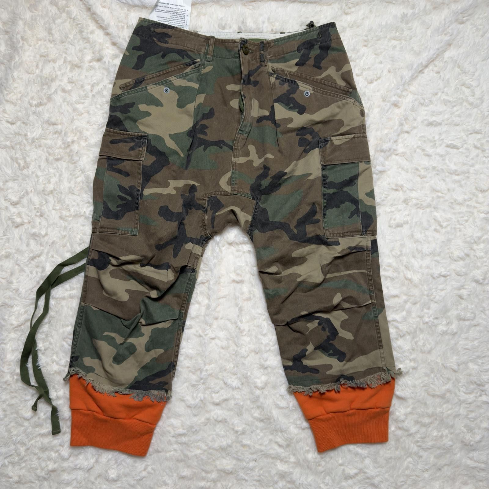 R13 Camo Cargo Harem Pants Japanese Fabric Grunge Utility 27