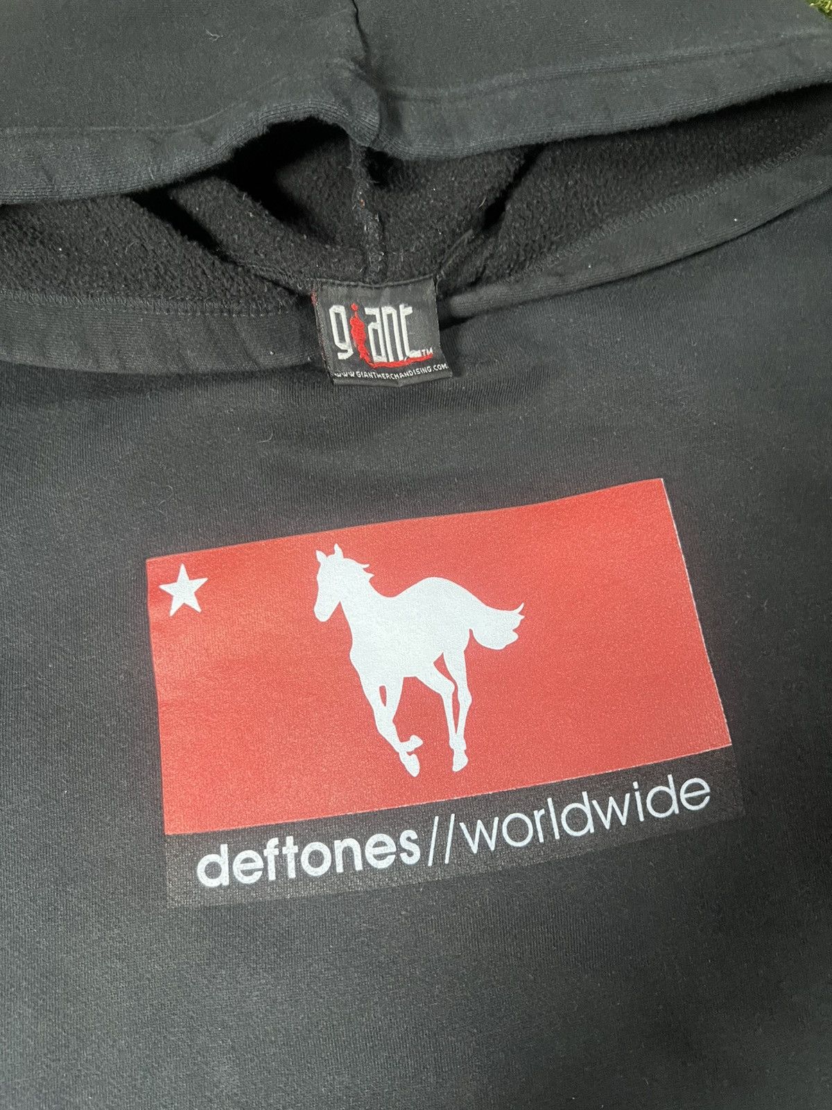 Band Tees Vintage 90s Deftones White Pony Giant Rock Band Grail Hoodie Size US L / EU 52-54 / 3 - 2 Thumbnail