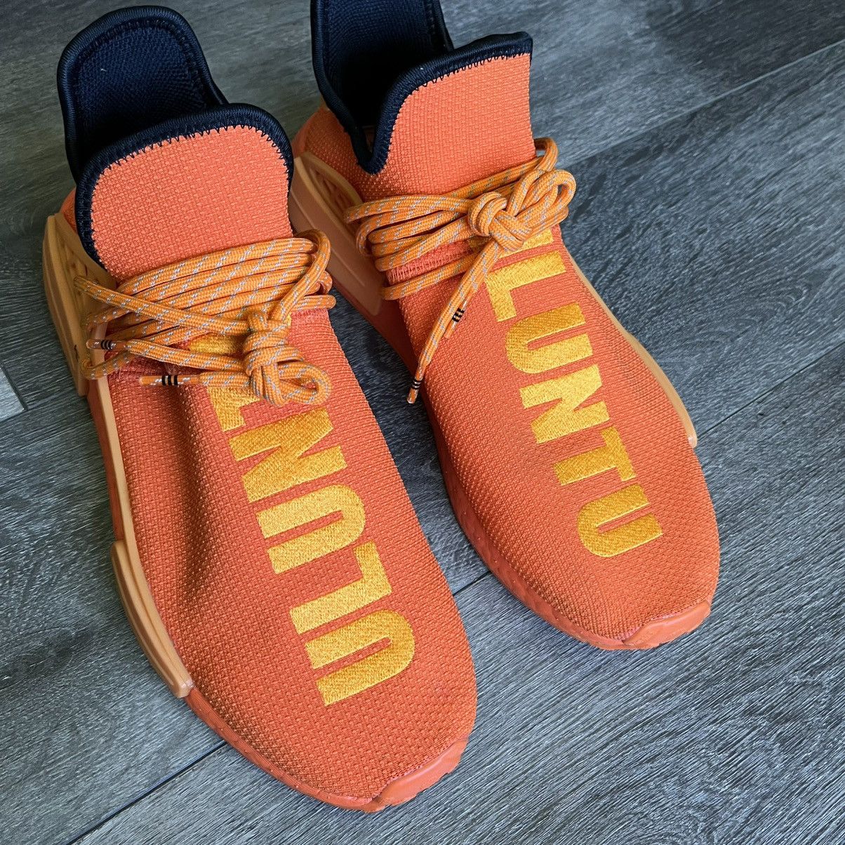 Adidas × Pharrell adidas Pharrell Williams Orange NMD Hu Sneakers GY0095 10.5 Size US 10.5 / EU 43-44 - 9 Thumbnail