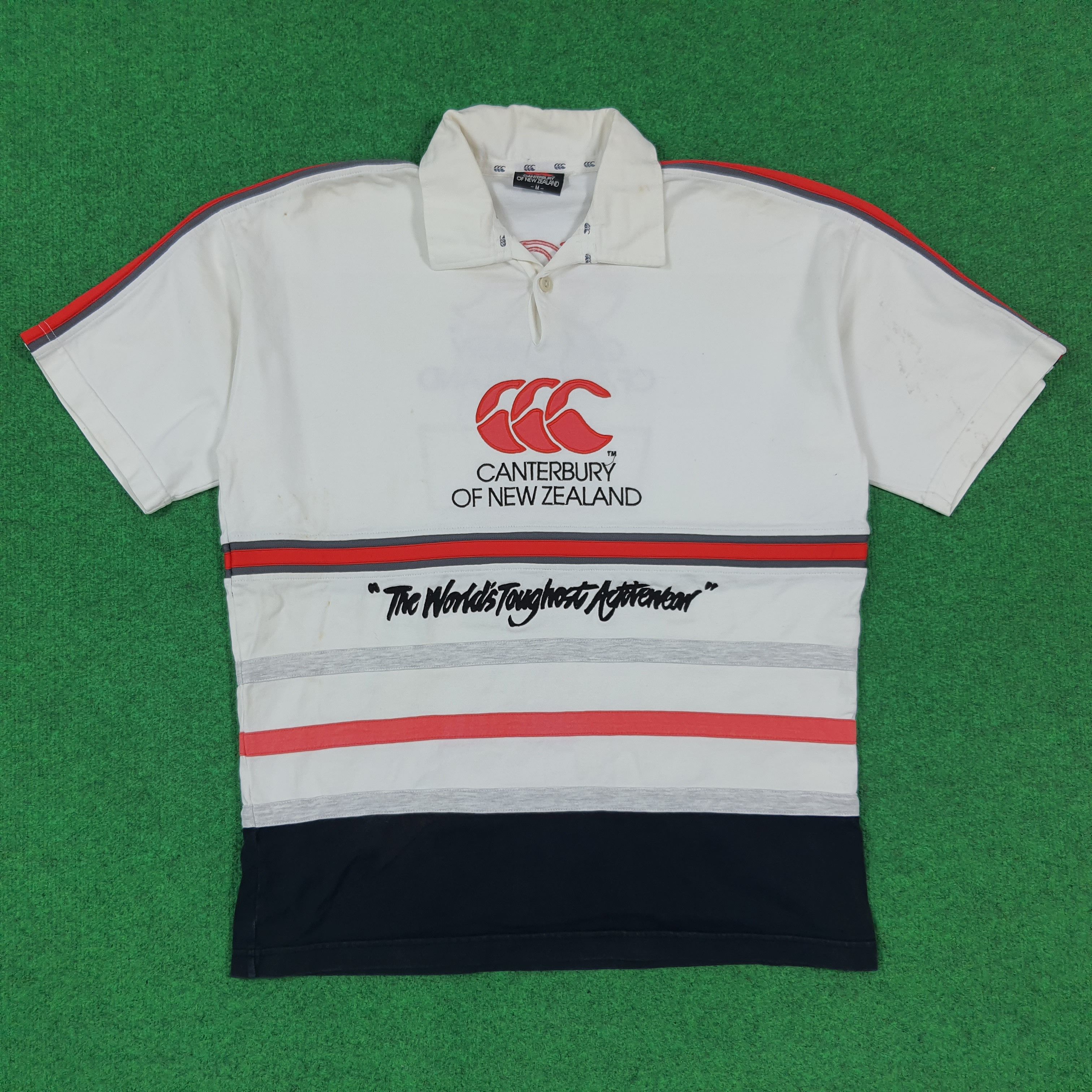 Canterbury of New Zealand Vintage Canterbury of New Zealand Rugby Polo Shirt E1N30 Size US M / EU 48-50 / 2 - 1 Thumbnail