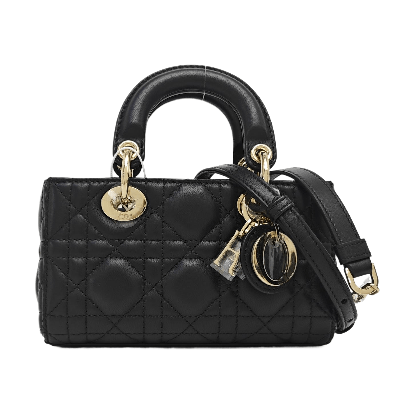 Dior Dior Lady D-Joy Micro Black Quilted Lambskin Bag Size ONE SIZE - 1 Thumbnail