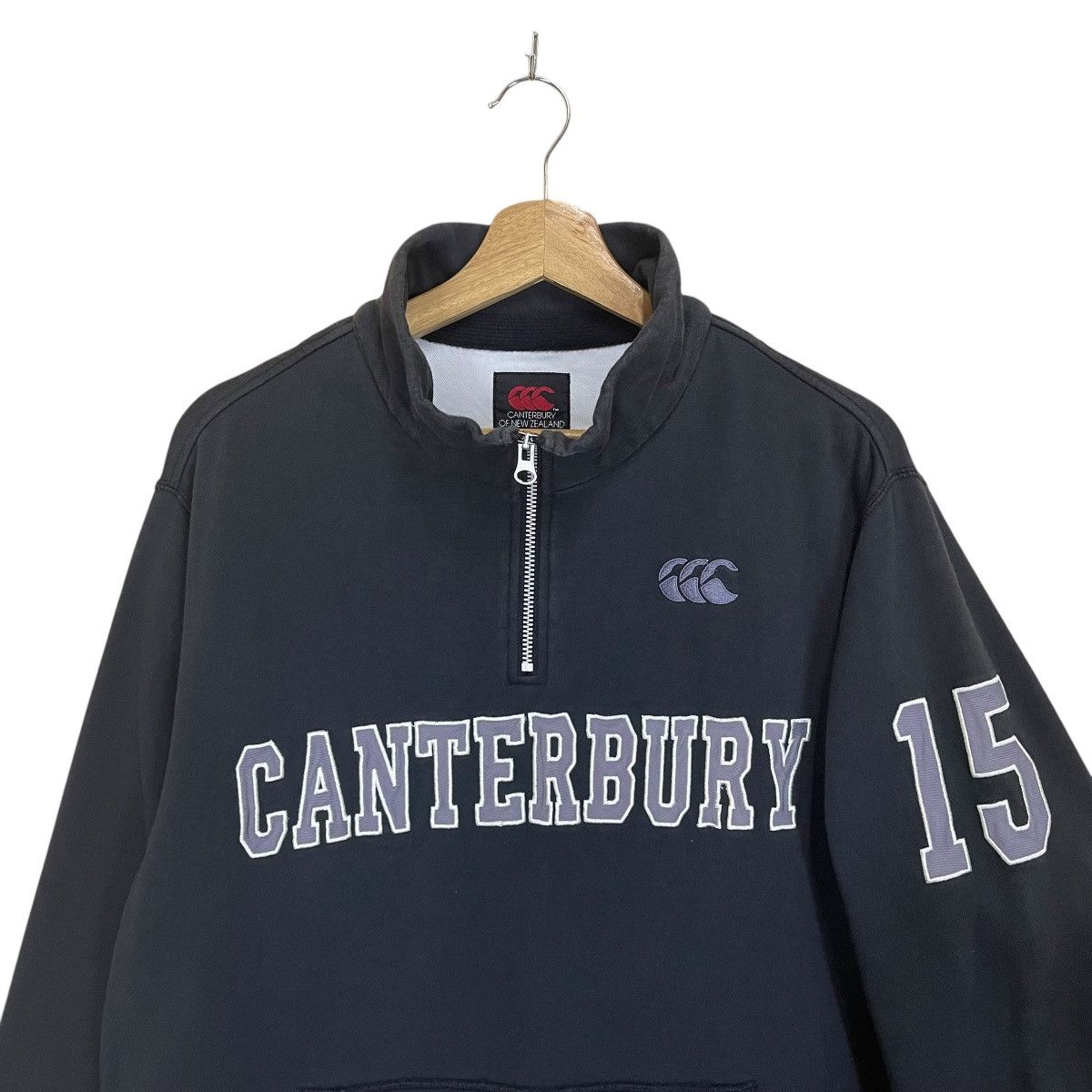 Canterbury of New Zealand Vintage 90s Canterbury Of New Zealand Halfzip Sweatshirt Size US M / EU 48-50 / 2 - 5 Thumbnail