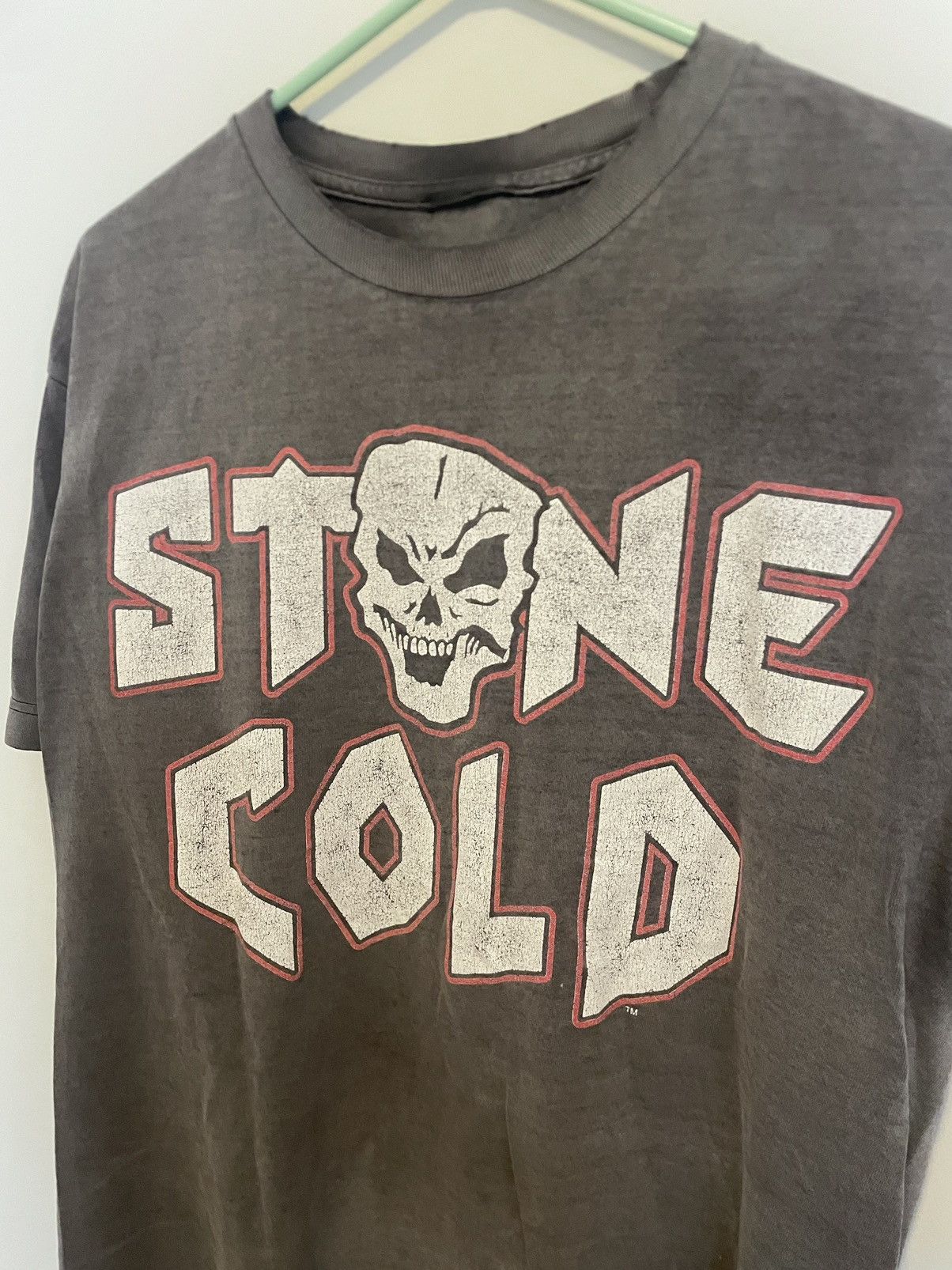Vintage *SUPER RARE* 90s Stone Cold Bullet Proof Tee Size US L / EU 52-54 / 3 - 2 Thumbnail