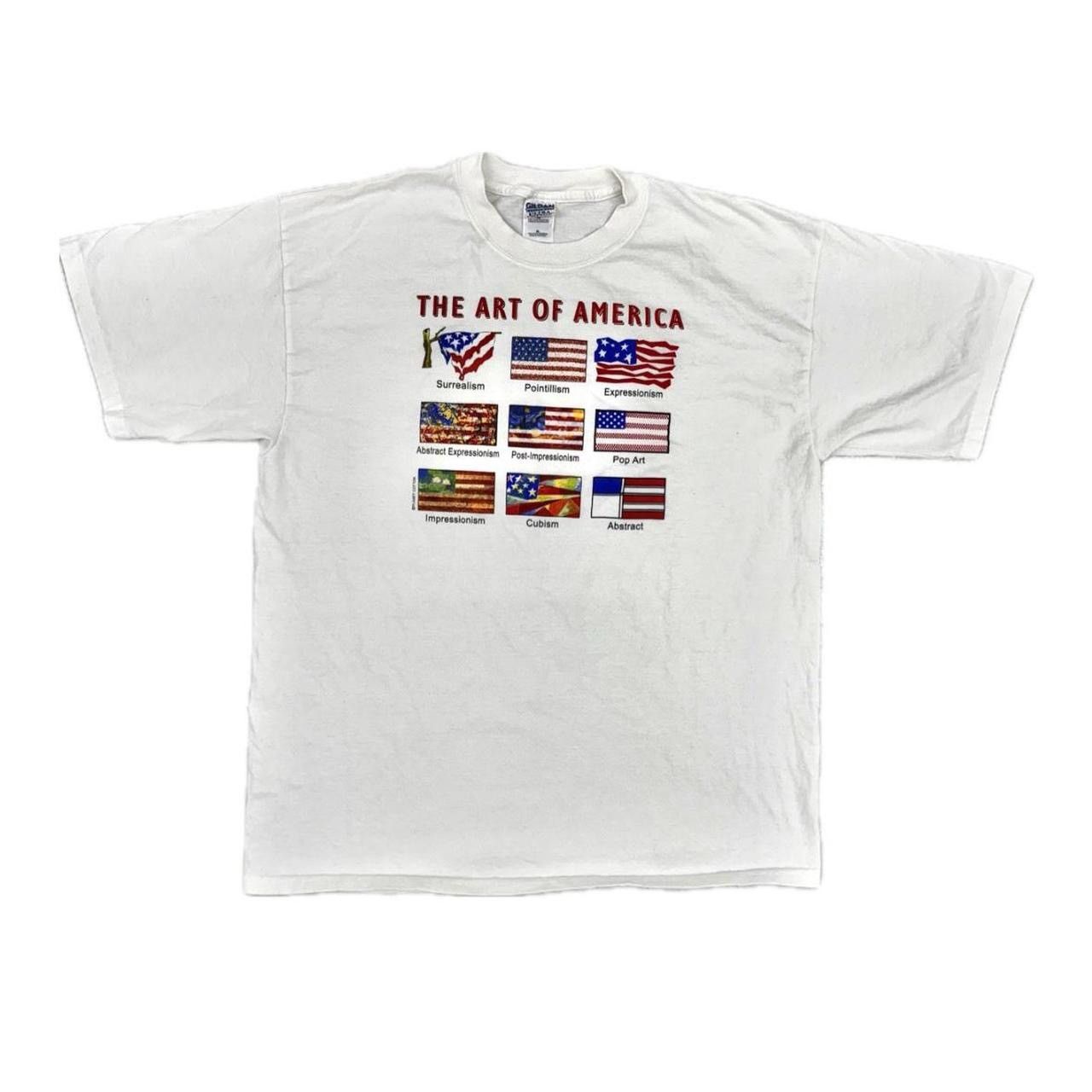Vintage Rare Vintage Art of America 90s White and red shirt Size US XL / EU 56 / 4 - 1 Thumbnail