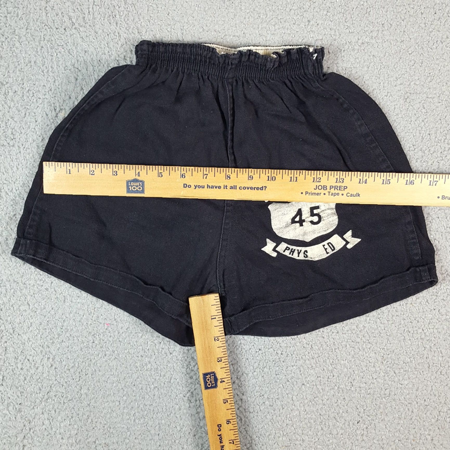 Vintage VINTAGE Russell Athletic Shorts Womens XS Black 40s College Gym School Vintage Size 26" / US 2 / IT 38 - 7 Thumbnail