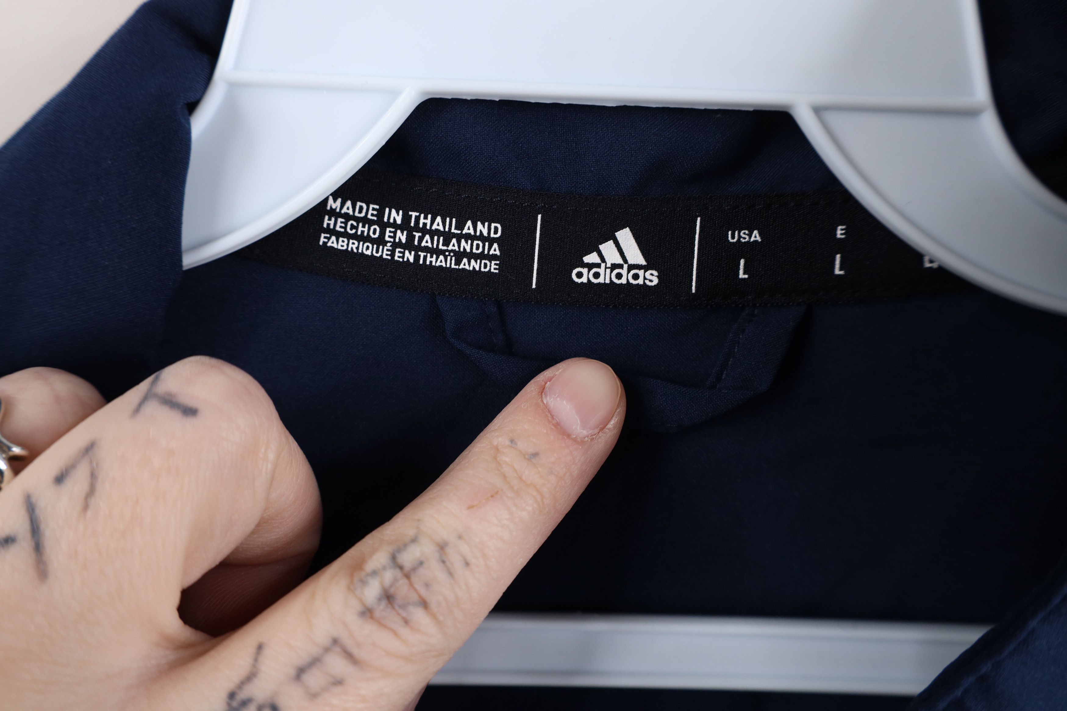 Adidas × Vintage Adidas University of Akron Baseball Half Zip Jacket Blue Size US L / EU 52-54 / 3 - 9 Thumbnail