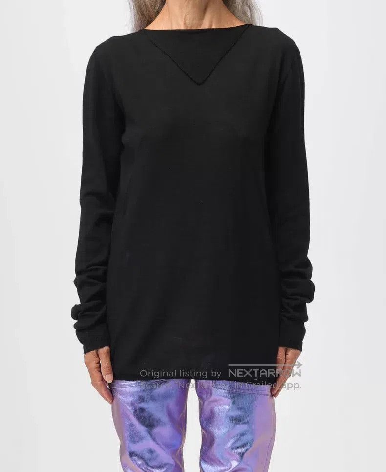 Rick Owens Rick Owens Wool scarf collar sweater with long sleeves Size US M / EU 48-50 / 2 - 7 Thumbnail