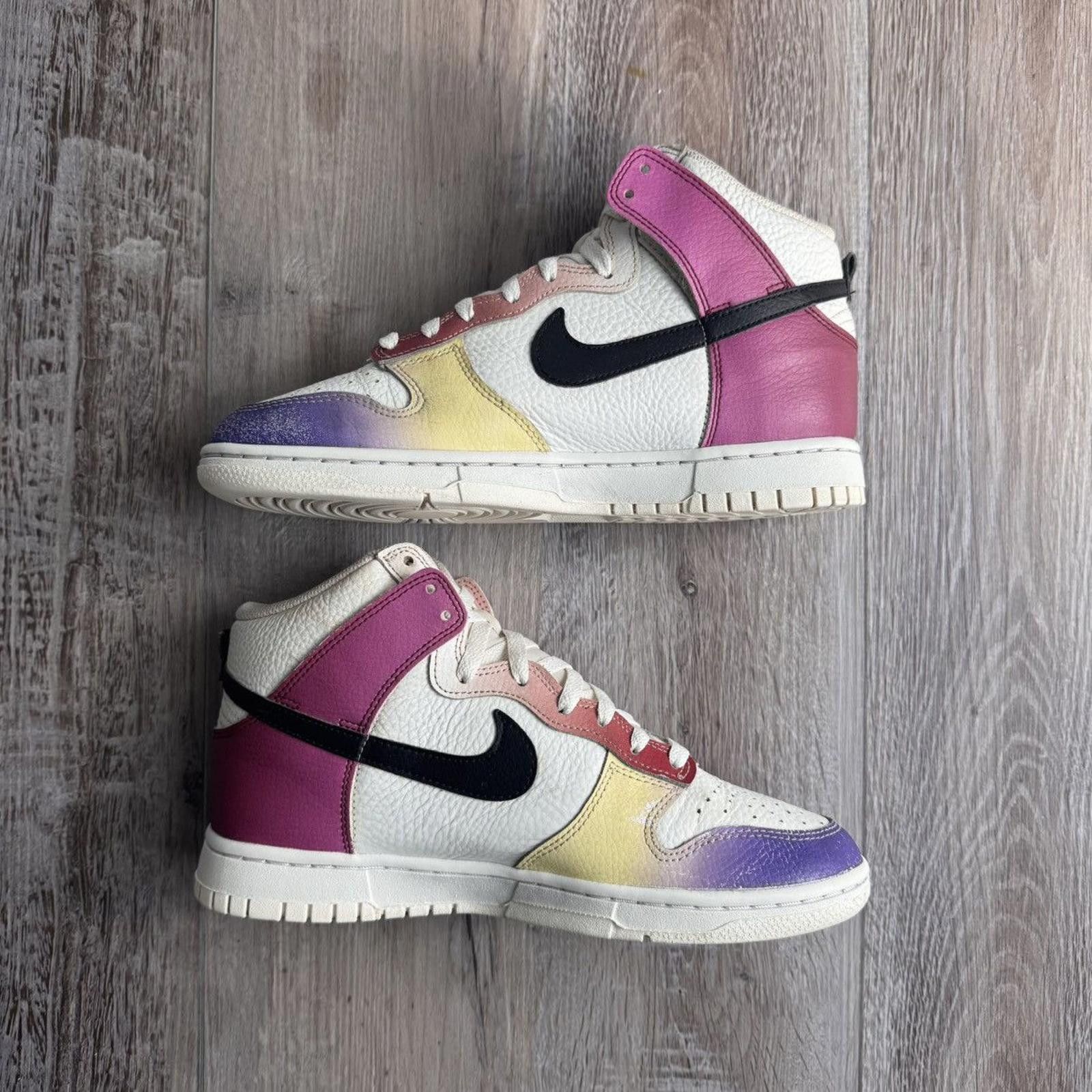 Nike NIKE • Dunk High "Multi-Color Gradient" (7M) Size US 7 / EU 40 - 3 Thumbnail