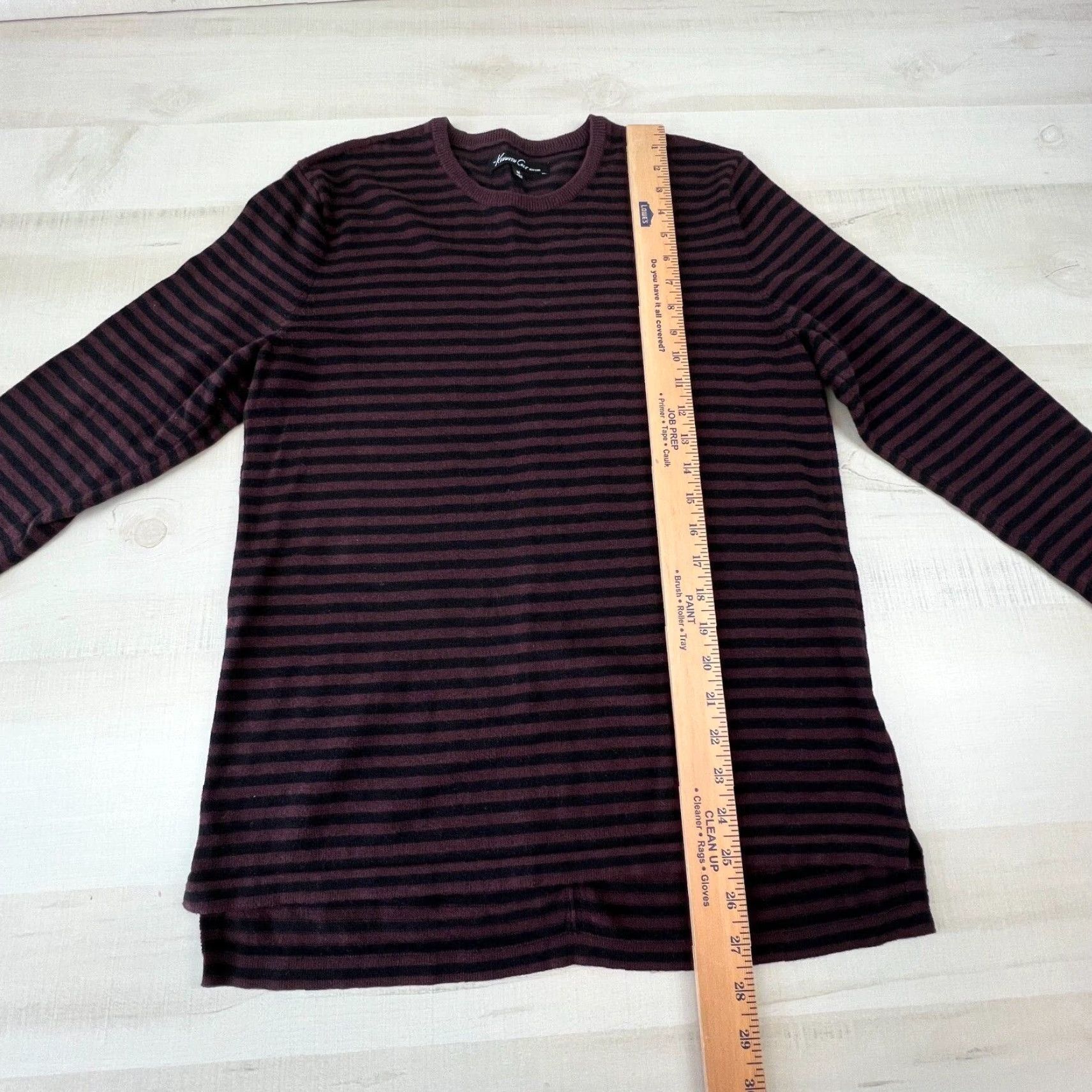Kenneth Cole Kenneth Cole Women's Medium Multicolor Striped Pullover Sweater Cashmere Blend Crew Neck Long Sleeve Size M / US 6-8 / IT 42-44 - 6 Thumbnail