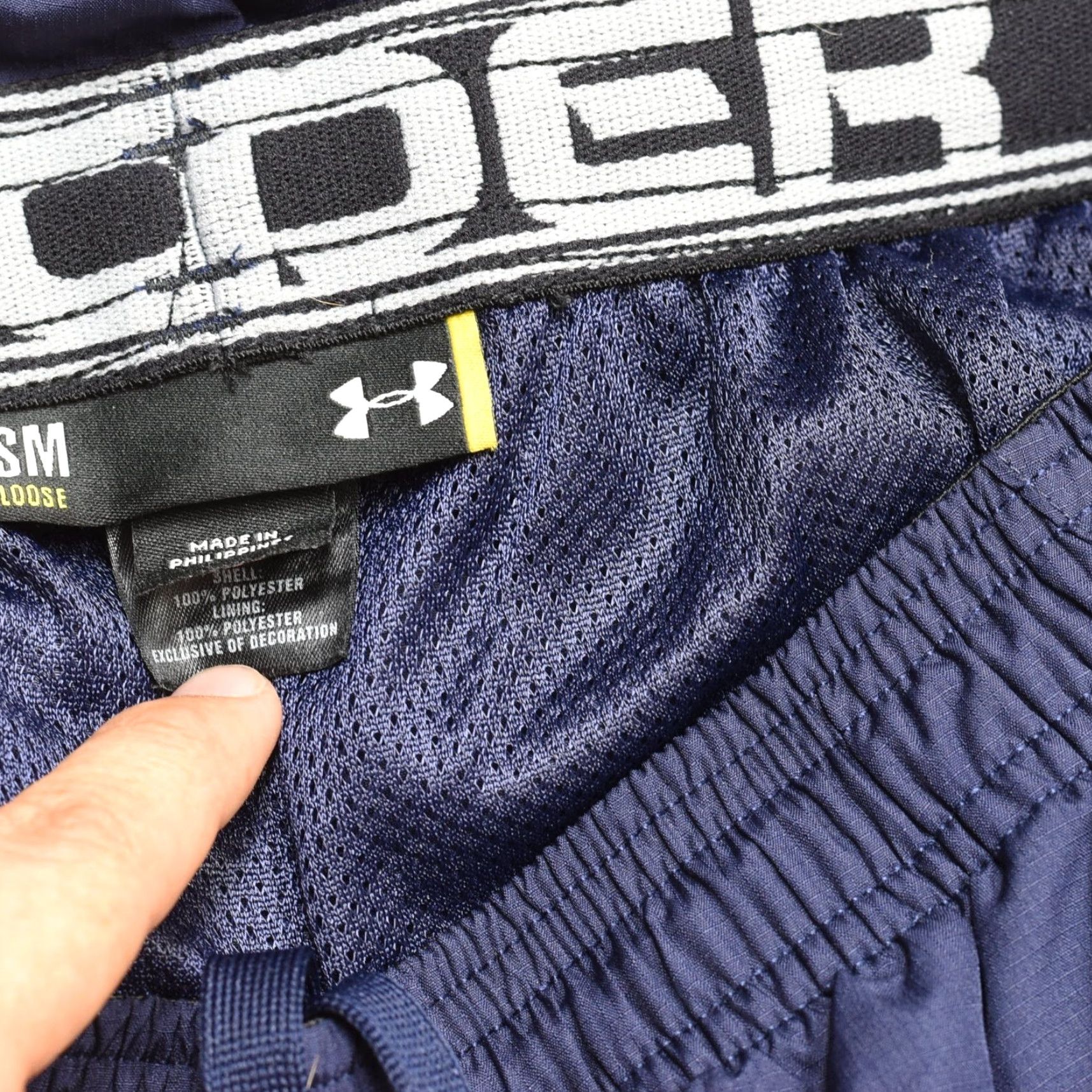 Under Armour Under Armour Men Windbreaker Pants Blue S Drawstring Size US 29 - 8 Thumbnail