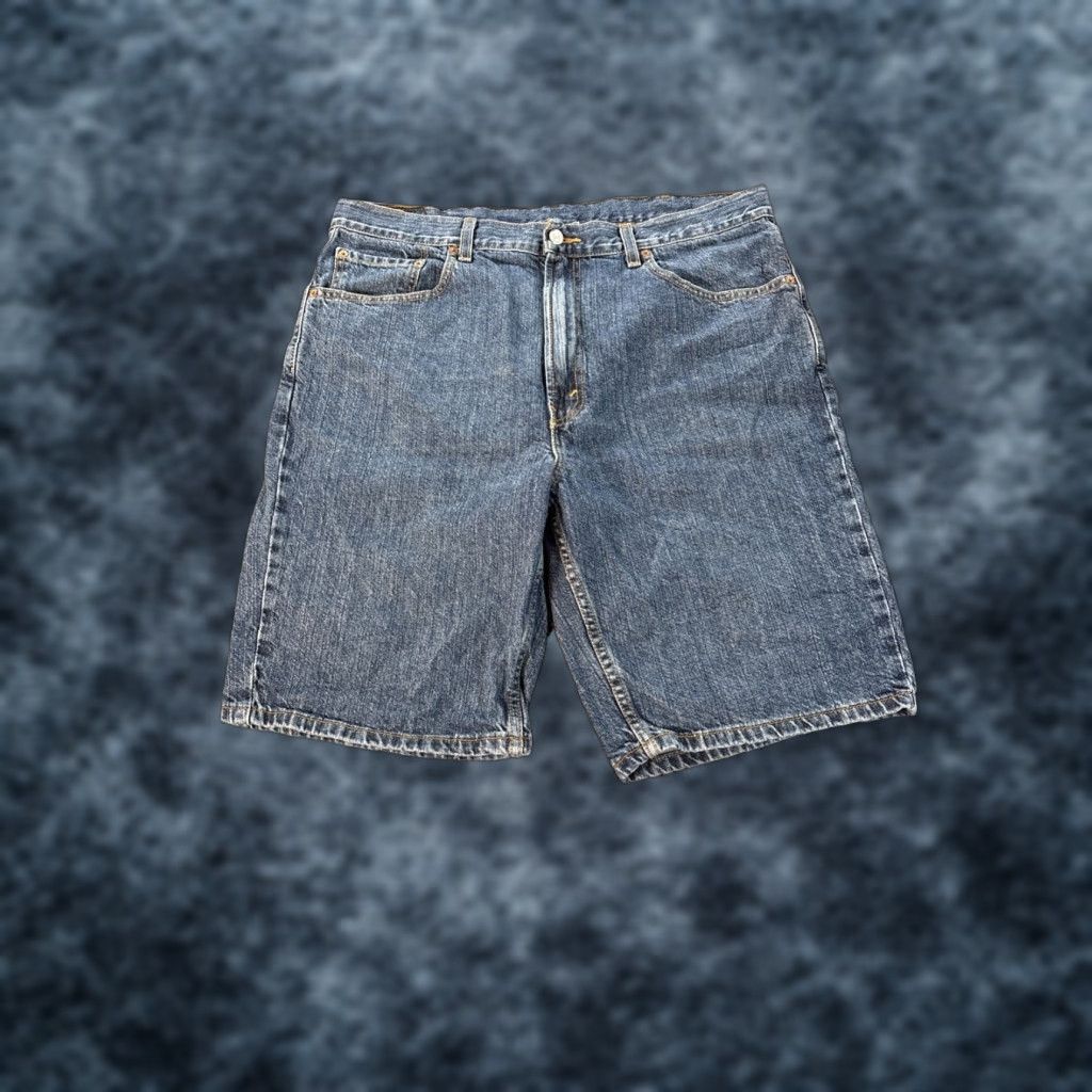 Levi's VINTAGE Levi's 505 Shorts Mens 38 Med Wash Baggy Relaxed Y2K Skate Blue Cotton Chino 90s Mens Size US 38 / EU 54 - 1 Thumbnail