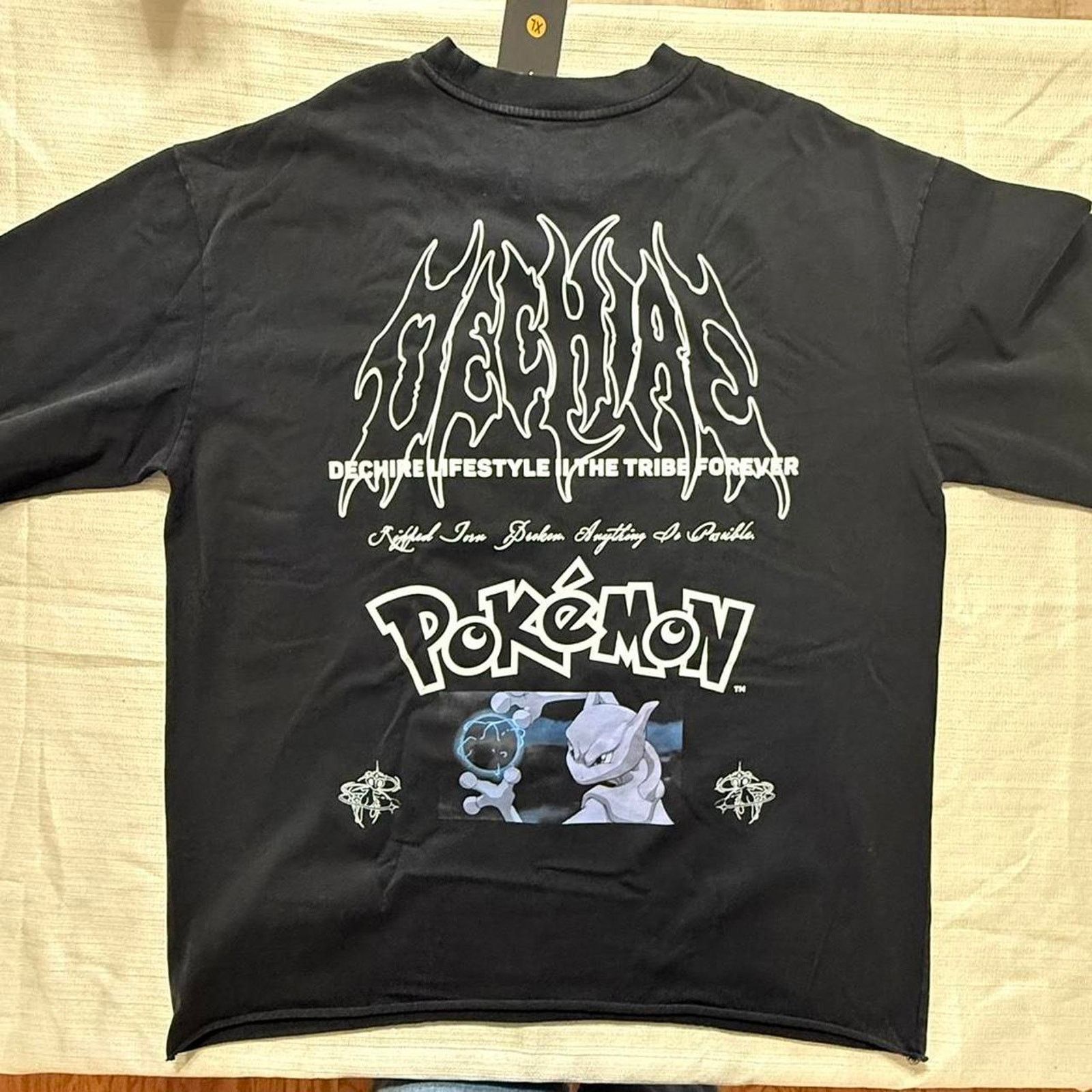 Pokemon 🧬 NWT DECHIRE LIFESTYLE x POKEMON "MEWTWO" OVERSIZED TEE Size US XL / EU 56 / 4 - 3 Thumbnail