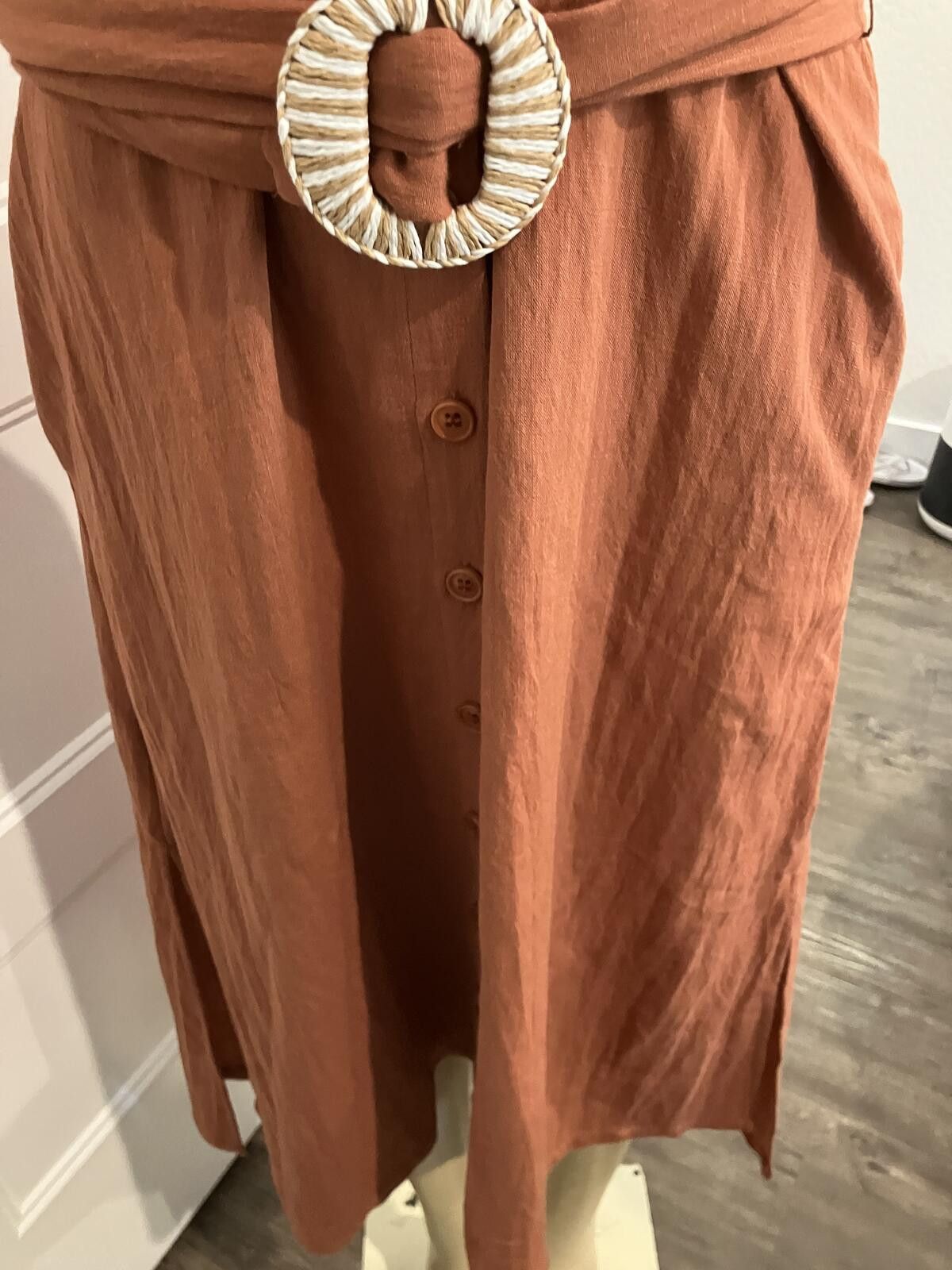Other NWT Button-Down Belted Dress in Rust Size S / US 4 / IT 40 - 4 Thumbnail