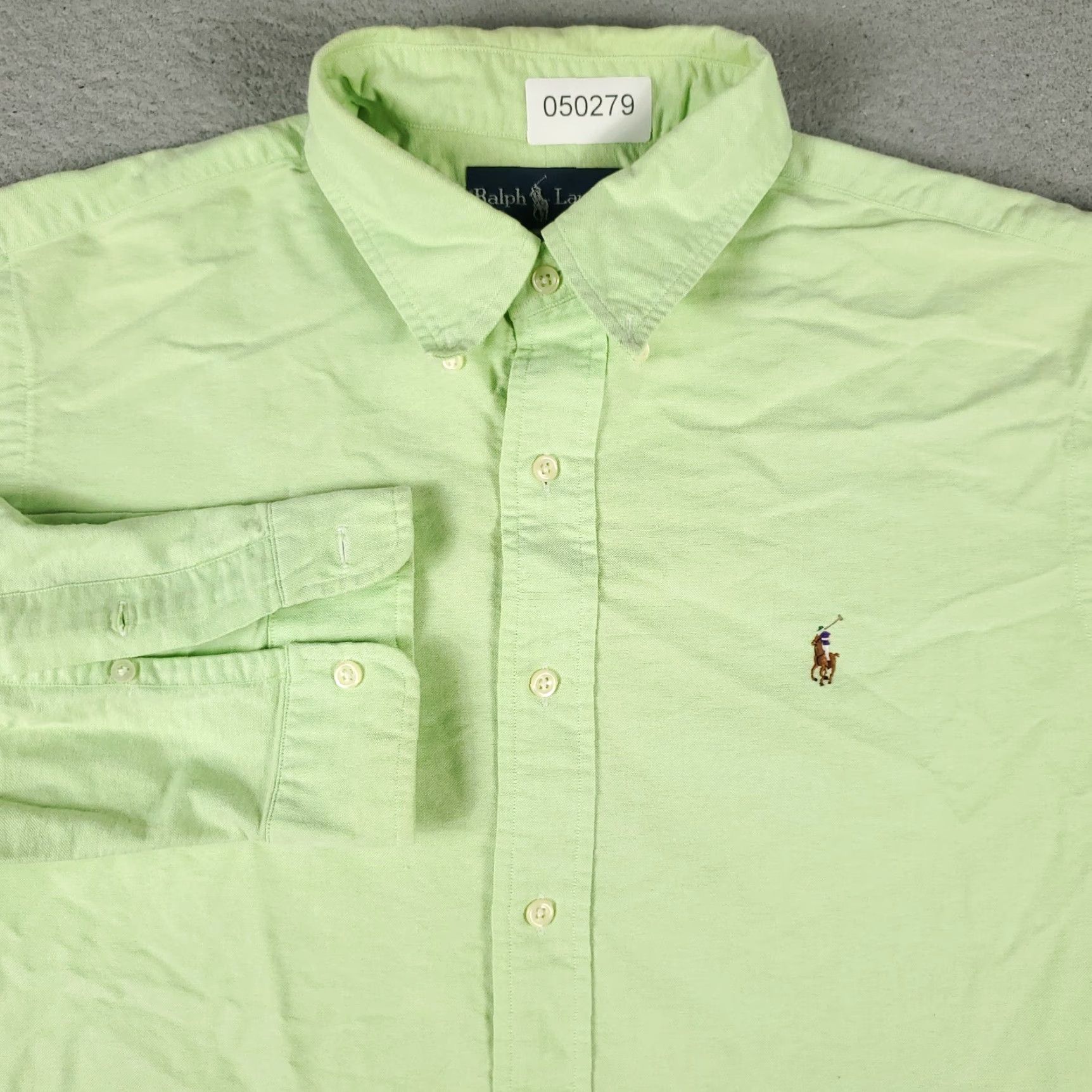 Ralph Lauren Ralph Lauren Shirt Mens XL Green Pony Button-Up Long Sleeve Casual Classic 90s Preppy Mensed Size US XL / EU 56 / 4 - 2 Thumbnail