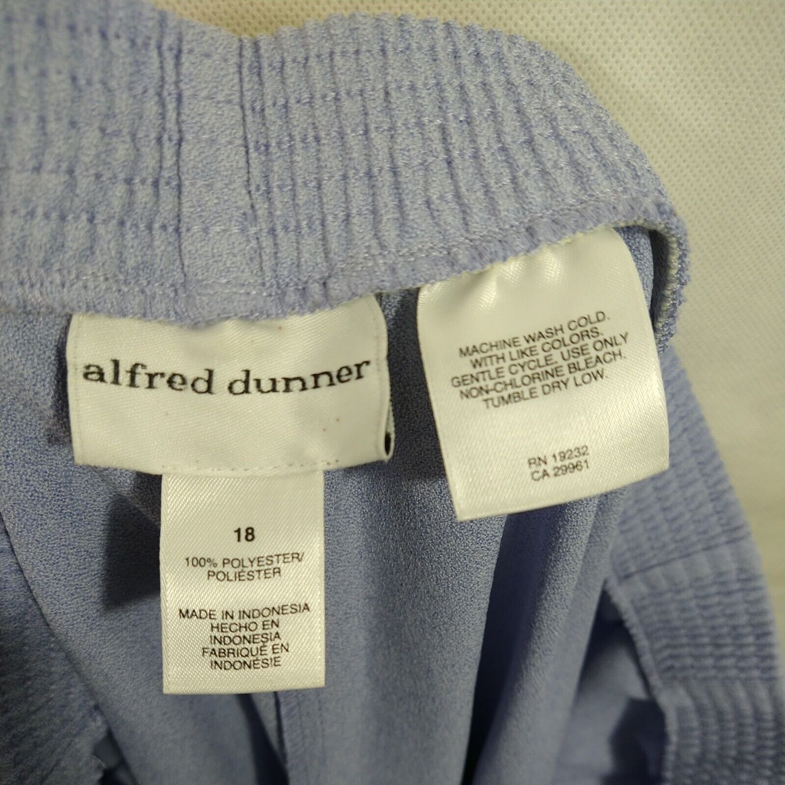 Other Vtg Alfred Dunner Dress Casual Pants Pull-on Women Size 18 Size 40" / US 18 - 5 Thumbnail