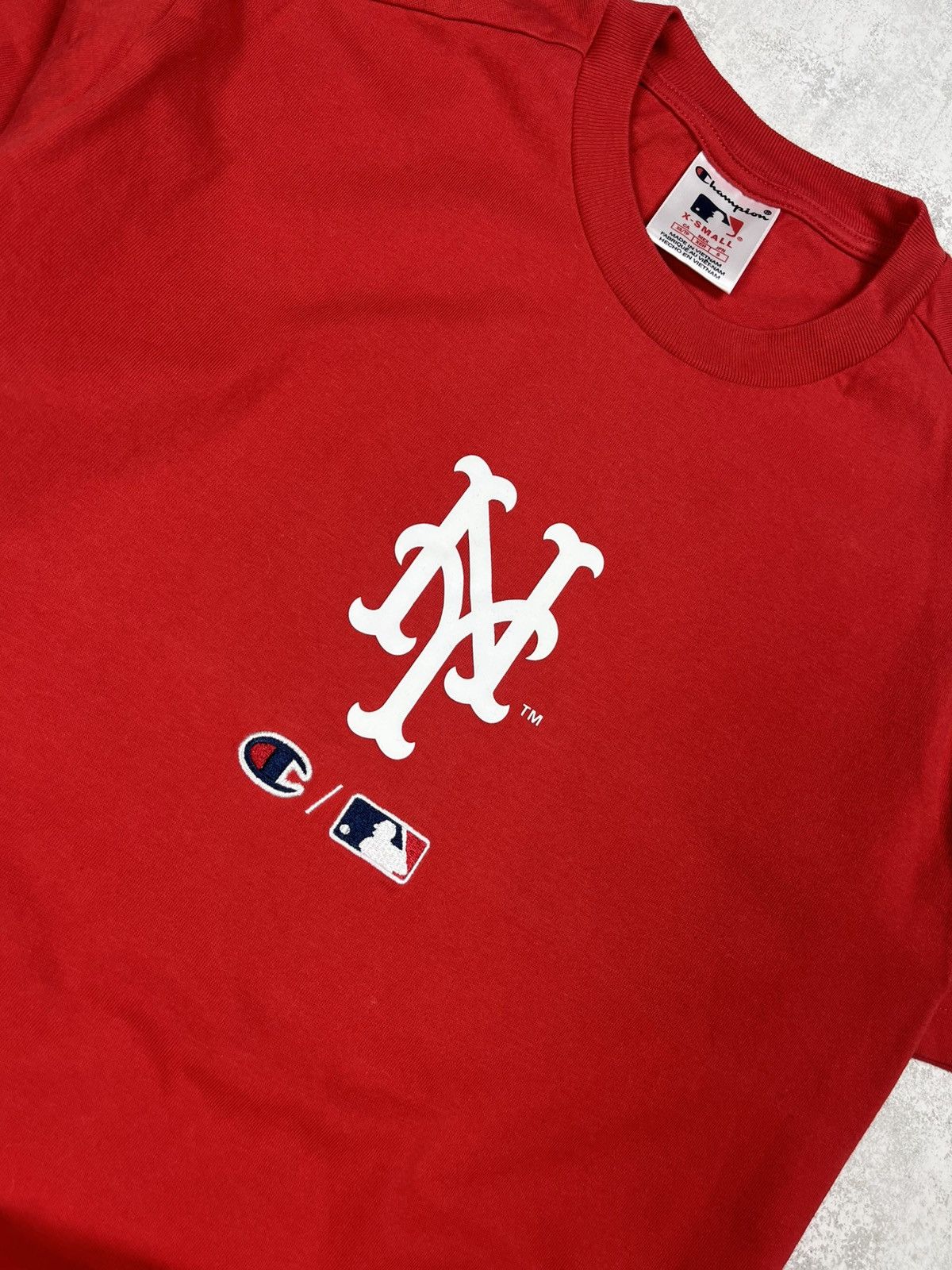 Champion Champion MLB NY Mets Mr. Met Mascot Graphic Red Tee Size US XS / EU 42 / 0 - 2 Thumbnail