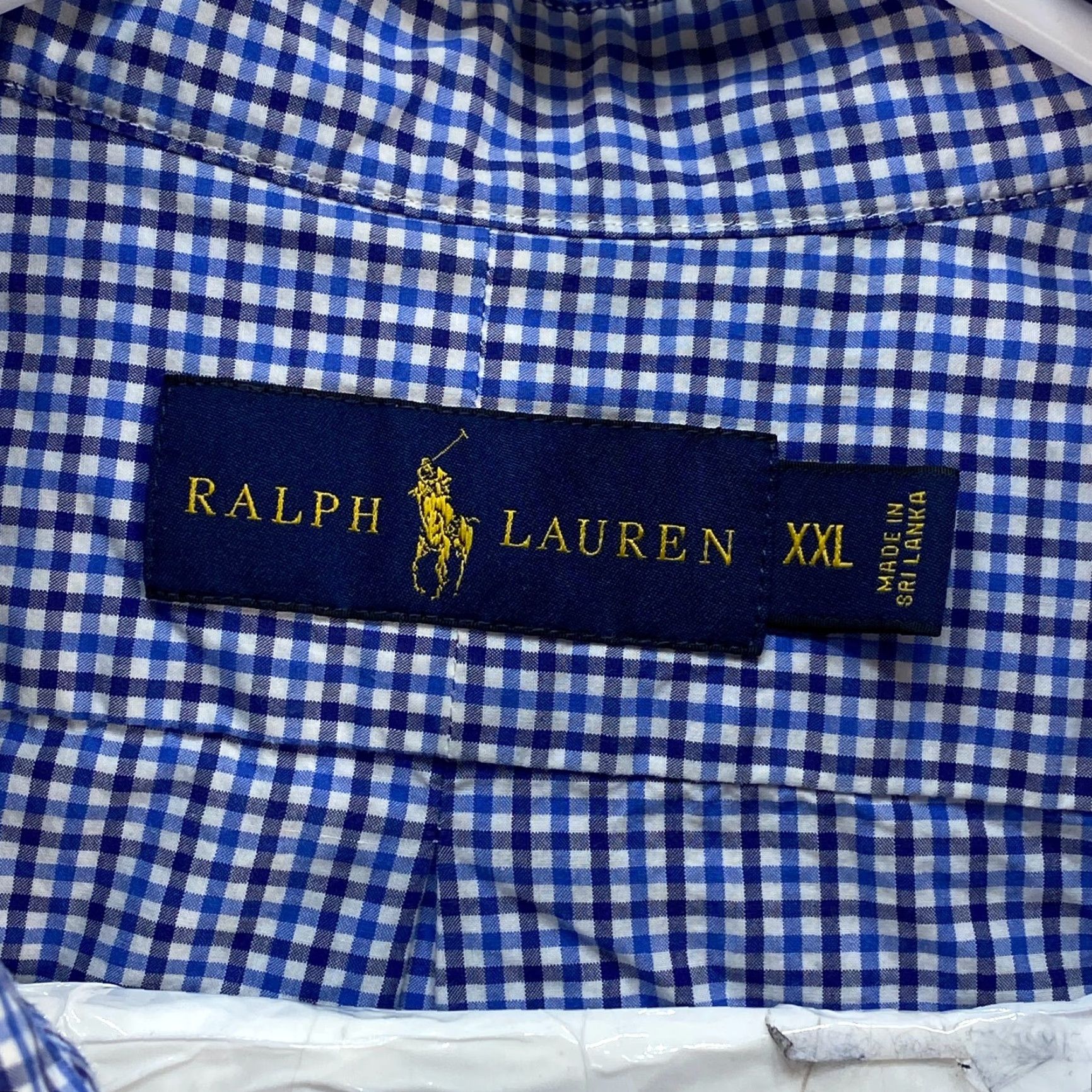 Ralph Lauren Ralph Lauren Shirt Button Up Long Sleeve Plaid Blue Mens XXL 100% Cotton Size US XXL / EU 58 / 5 - 7 Thumbnail