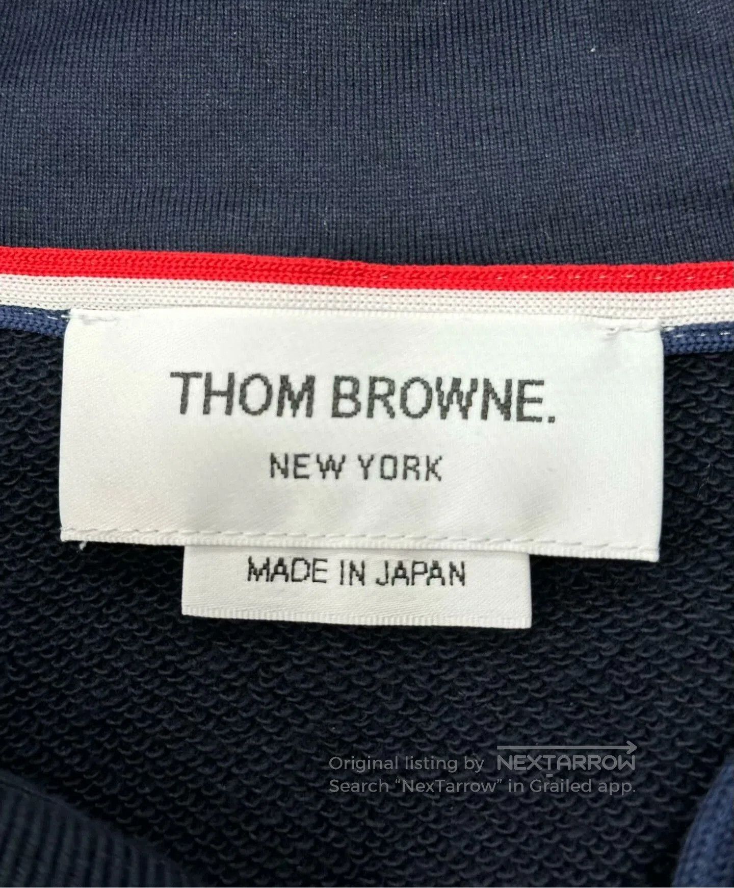 Thom Browne Thom Browne Navy Stripe Zip Hoodie. Size US L / EU 52-54 / 3 - 3 Thumbnail