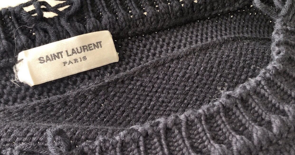 Saint Laurent Paris Saint Laurent frayed sweater2412-Nextarrow Size US S / EU 44-46 / 1 - 6 Thumbnail