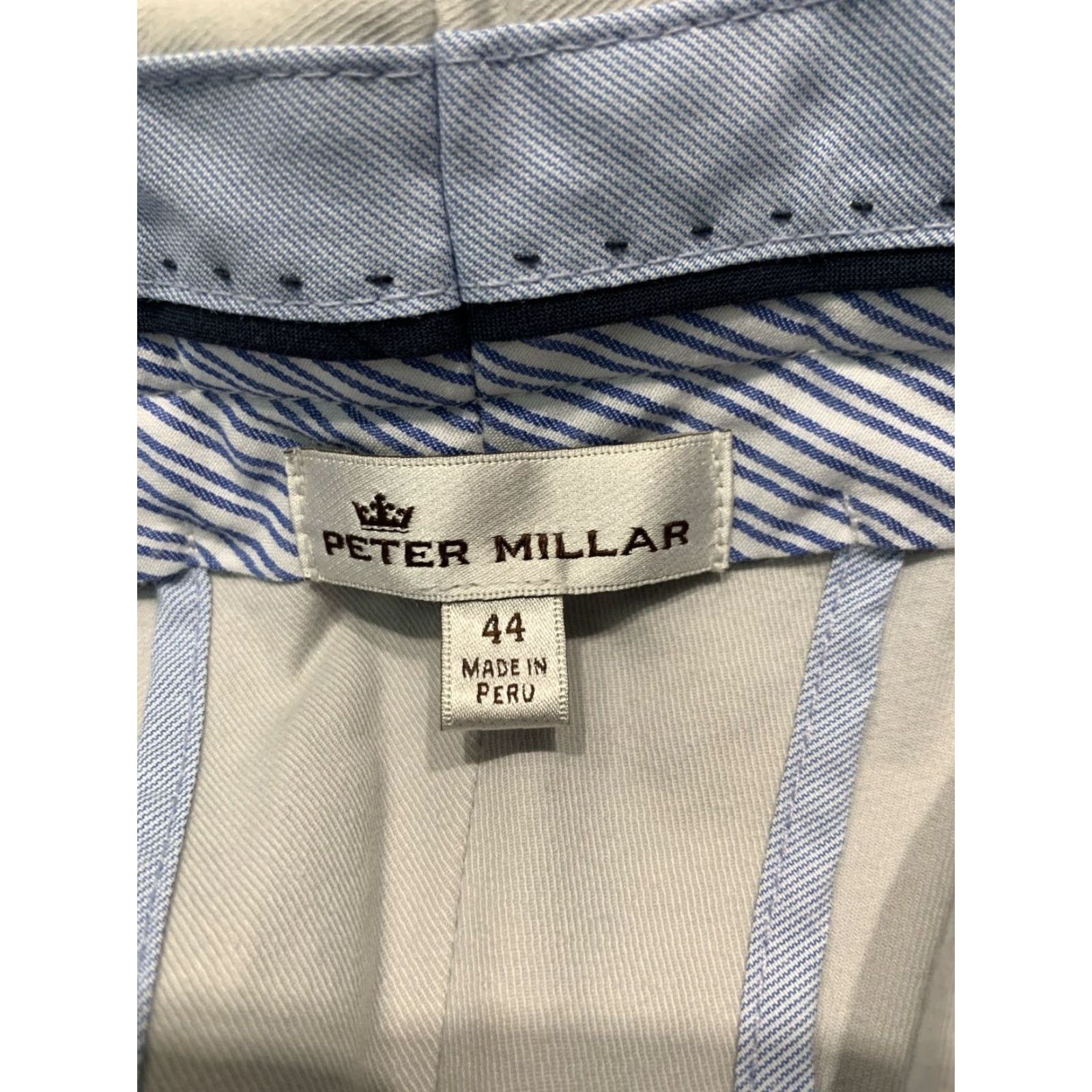 Peter Millar Peter Millar Mens Shorts 44 Gray Golf Chino Cotton Slim Mid-Length Casual Size US 44 / EU 60 - 5 Thumbnail
