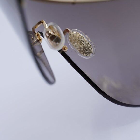 Roberto Cavalli Roberto Cavalli SRC015M 300G Sunglasses Gold Shield Frame Size ONE SIZE - 10 Thumbnail