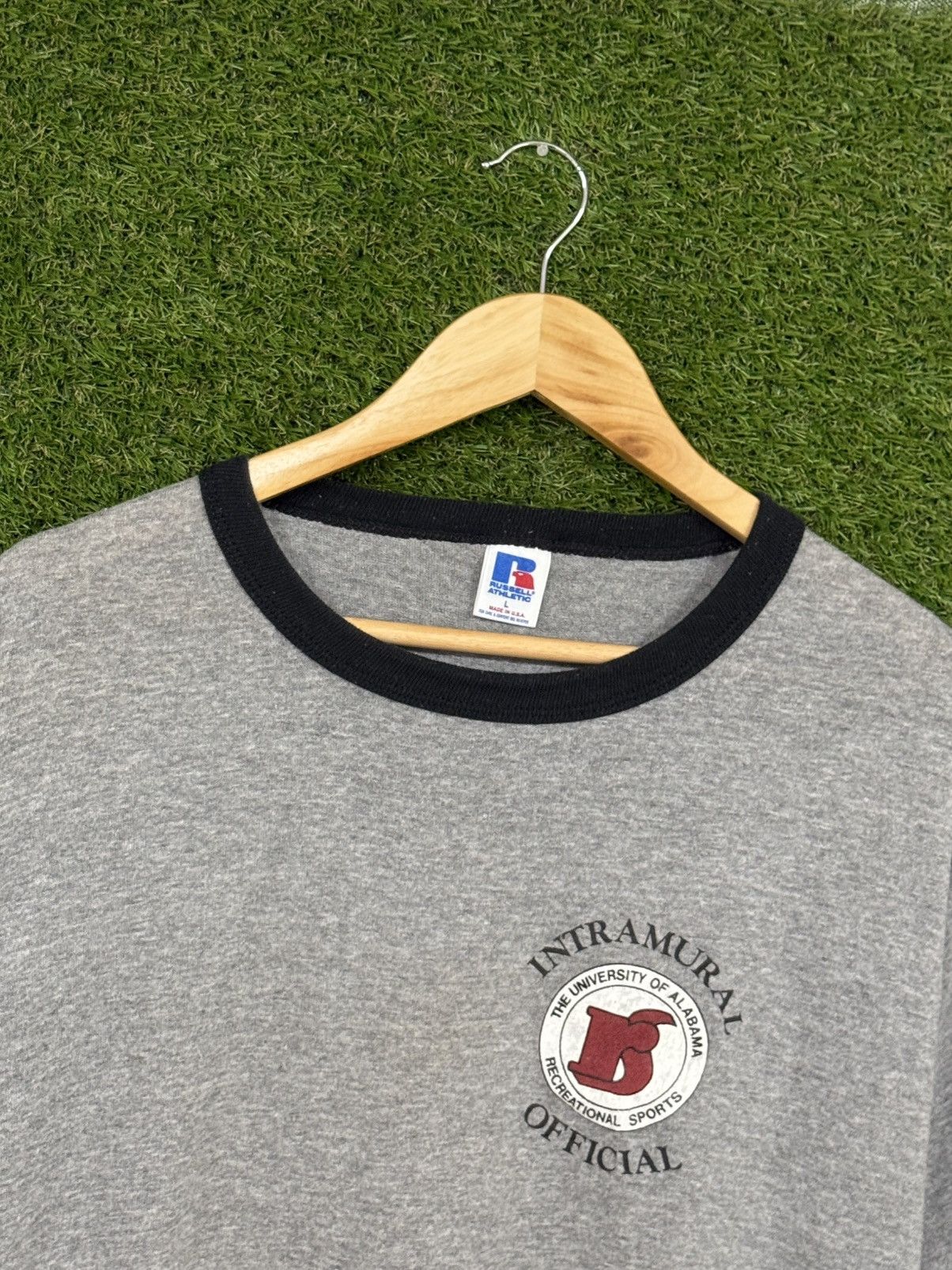 Russell Athletic Vintage Russell Athletic Ringer Alabama Sport Logo Tee Large Size US L / EU 52-54 / 3 - 2 Thumbnail