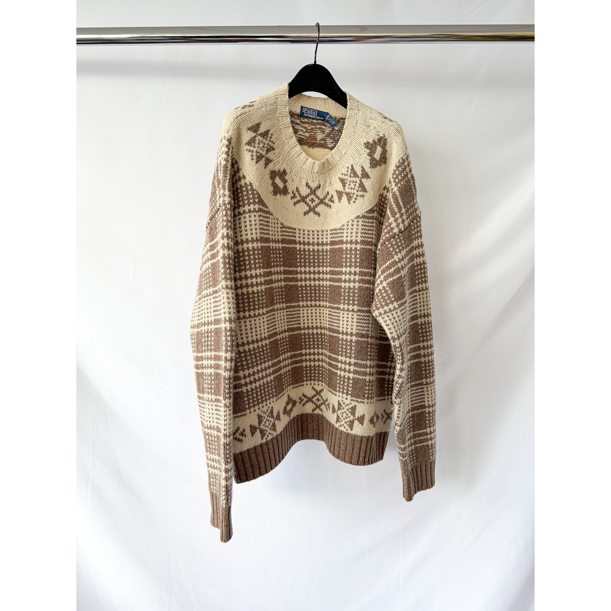 Polo Ralph Lauren Ralph Lauren Polo Plaid Wool Linen Jumper Size US XXL / EU 58 / 5 - 6 Thumbnail