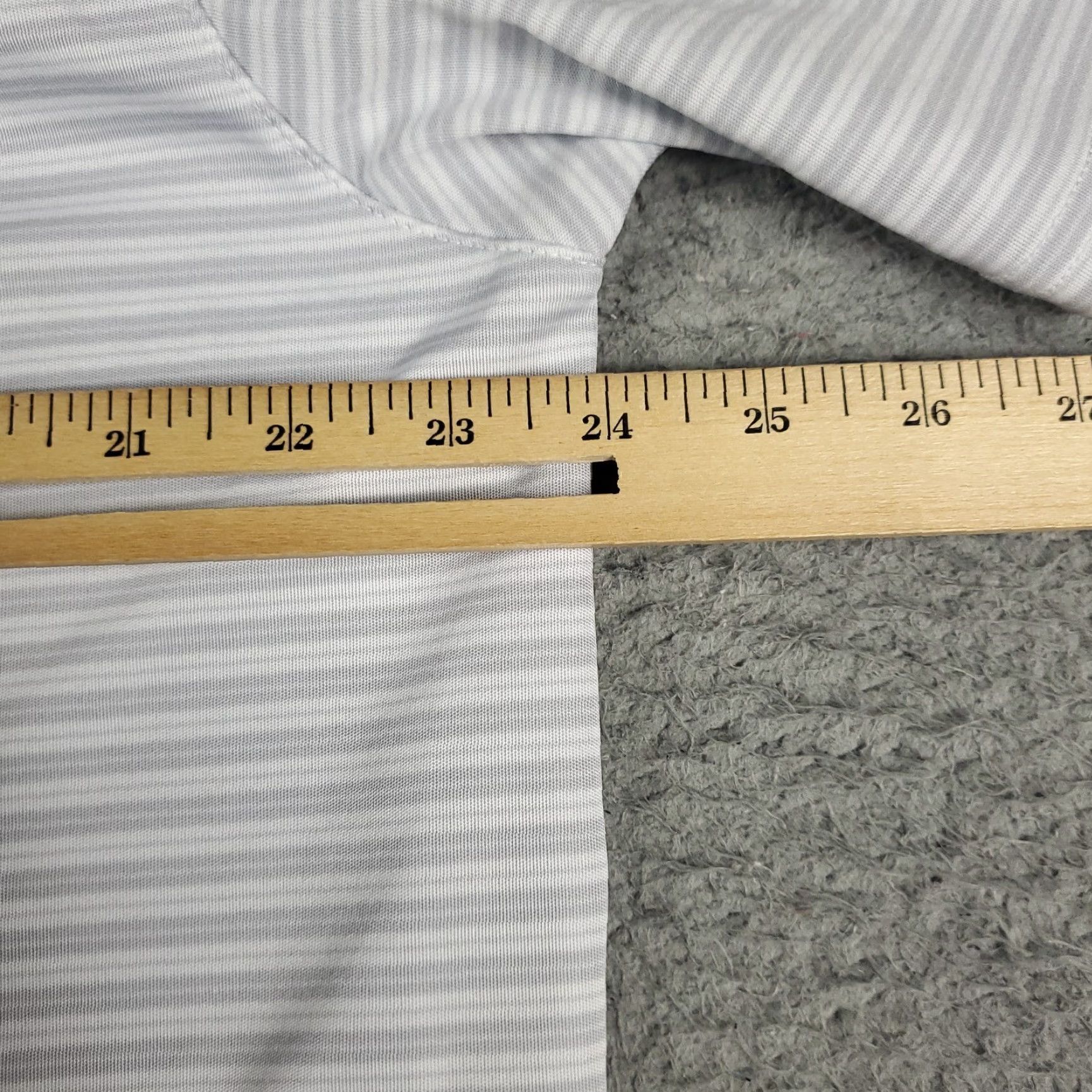 Vintage Greg Norman Polo Shirt Mens Size Large Gray Striped Golf Casual Short Sleeve Size US L / EU 52-54 / 3 - 5 Thumbnail