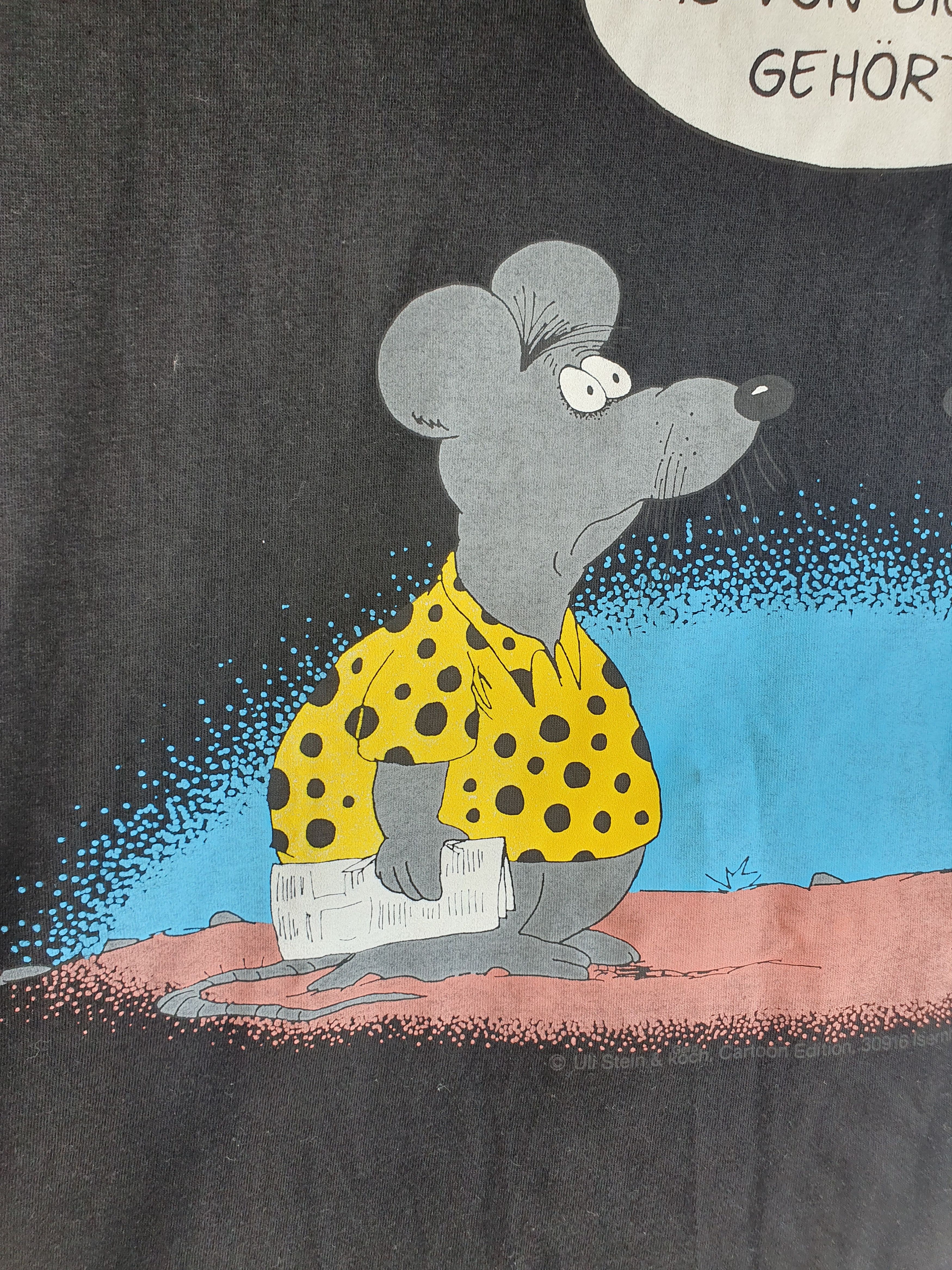 Anime Uli Stein & Koch Cartoon Germany Vintage t-shirt sz XL Size US XL / EU 56 / 4 - 8 Thumbnail
