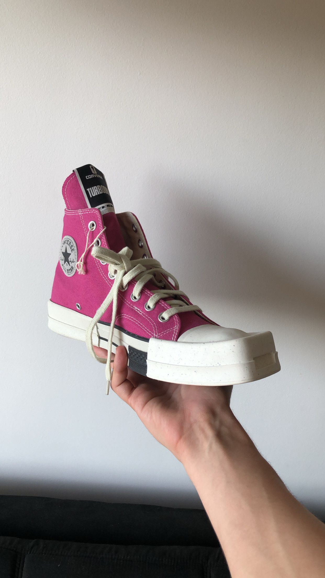 Rick Owens Drkshdw converse x drkshdw turbodrk Size US 10 / EU 43 - 2 Thumbnail