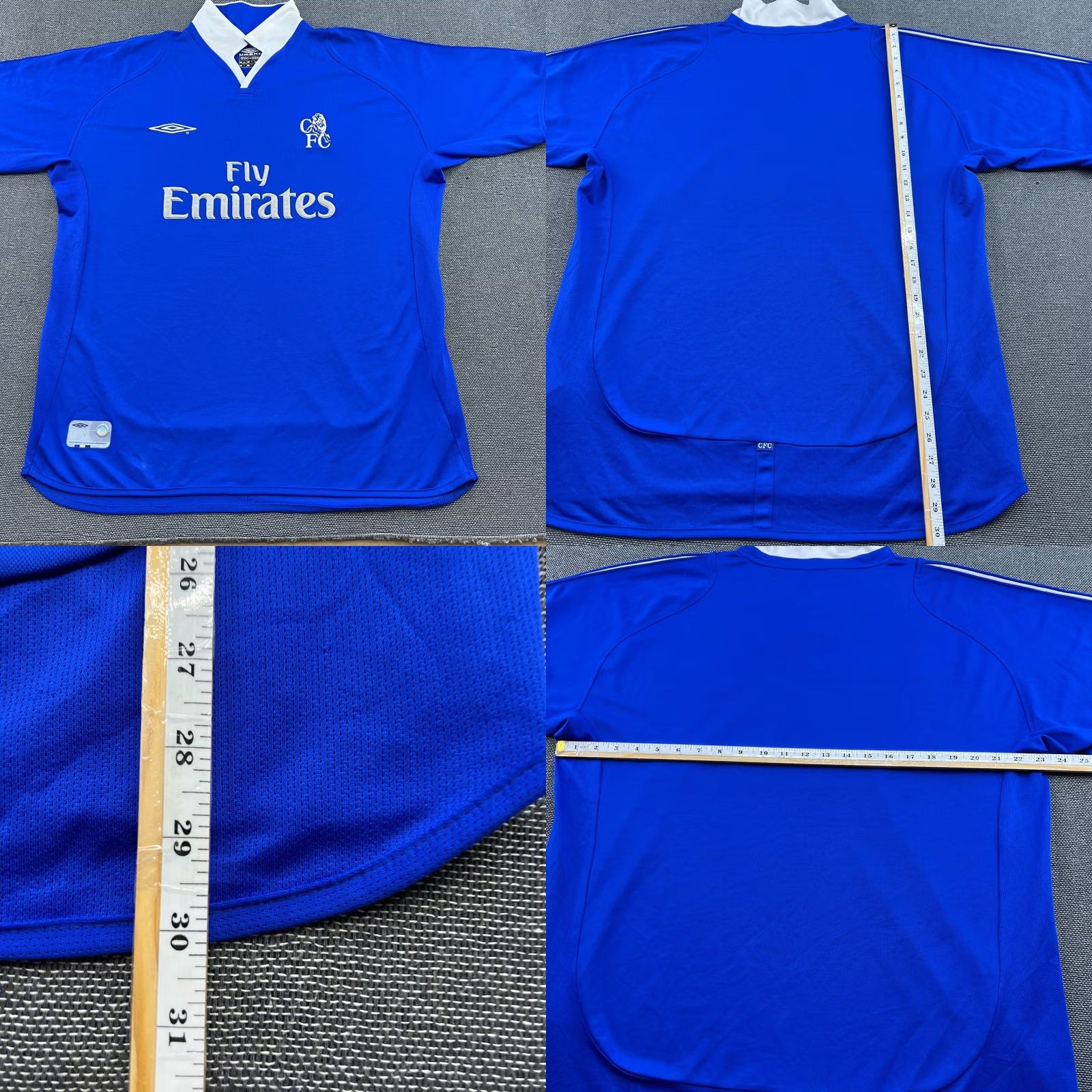 Umbro Umbro Chelsea 2001 2002 2003 Home Football Jersey Mens XL Blue Shirt Size US XL / EU 56 / 4 - 9 Thumbnail