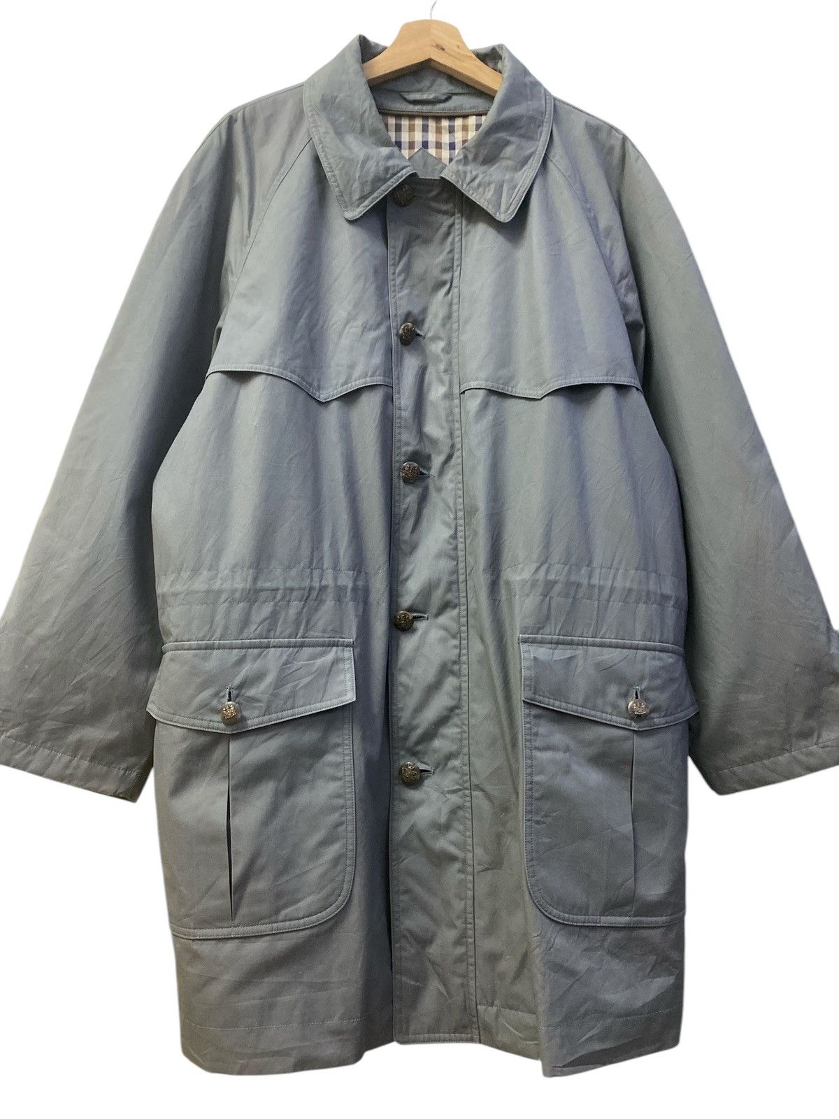 Aquascutum × Vintage Vintage Aquascutum Trench Coat Parka Jacket Size US L / EU 52-54 / 3 - 1 Thumbnail