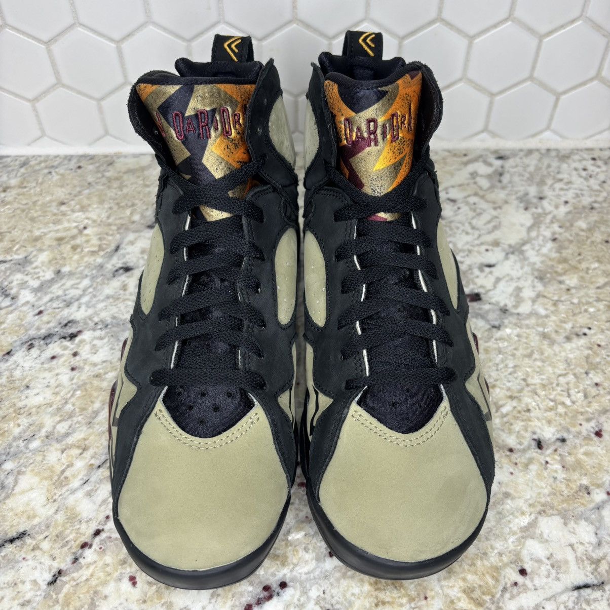 Jordan Brand Size 8.5 -Jordan 7 Black Olive Lightly Worn Ship Fast! Size US 8.5 / EU 41-42 - 4 Thumbnail