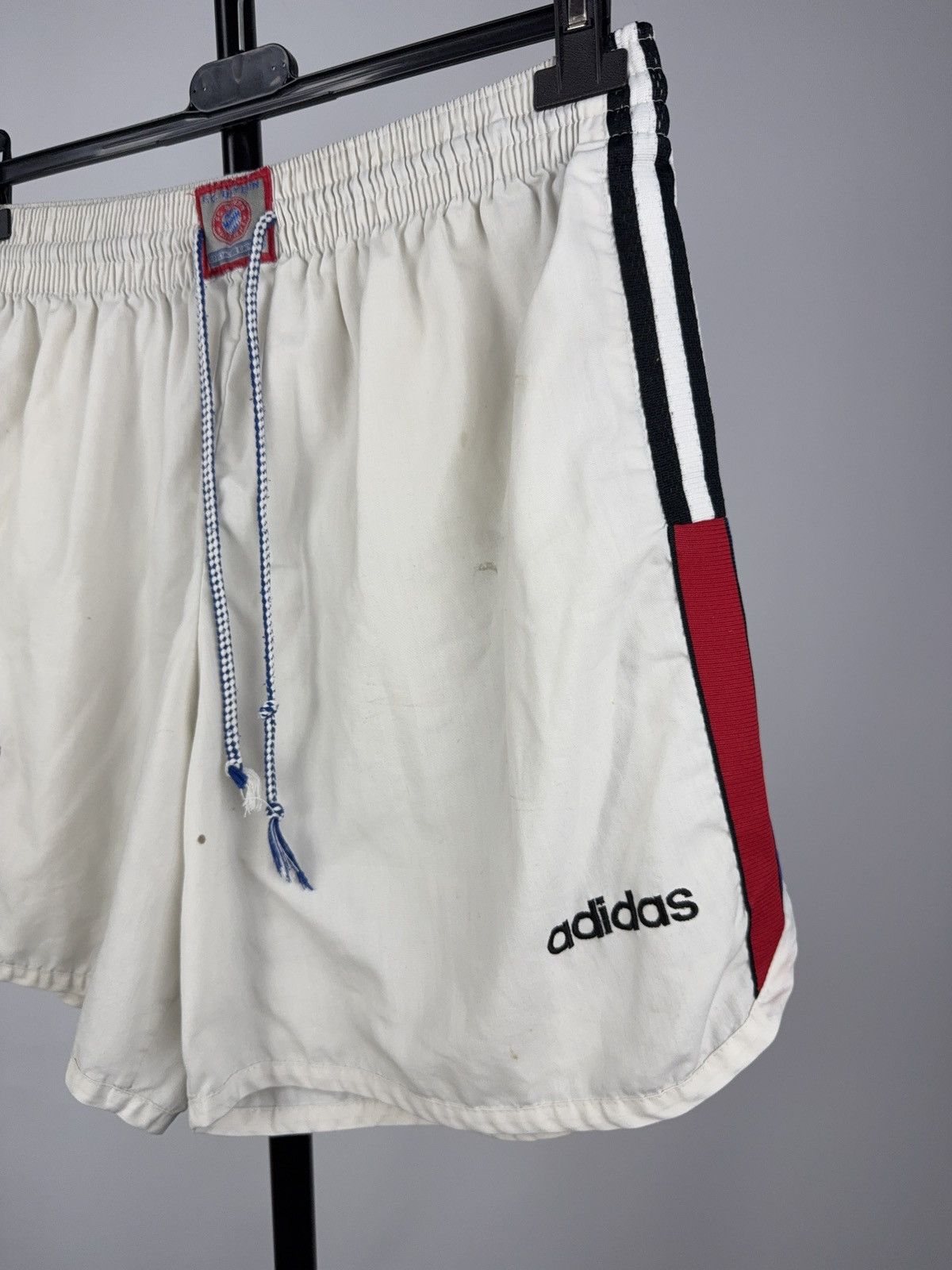 Adidas Vintage 90s Adidas Bayern Munich Shorts Made in England Size US 35 - 7 Thumbnail