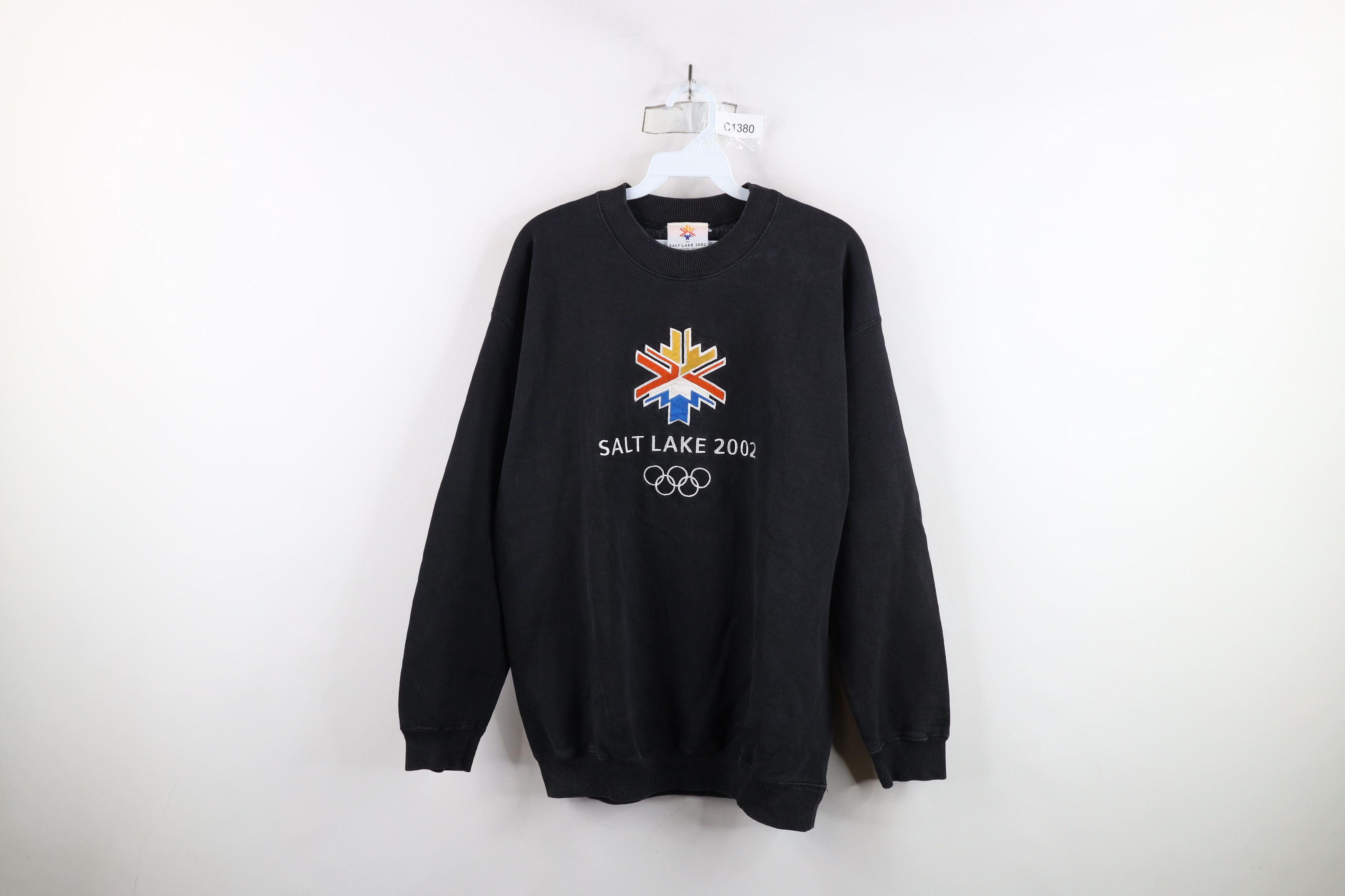 Vintage Vintage Y2K Spell 2002 Winter Olympics Salt Lake Sweatshirt Size US L / EU 52-54 / 3 - 1 Thumbnail