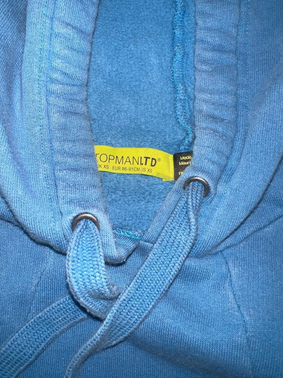 Topman Topman Front Pocket Hoodie (Baby Blue) Size US XS / EU 42 / 0 - 2 Thumbnail
