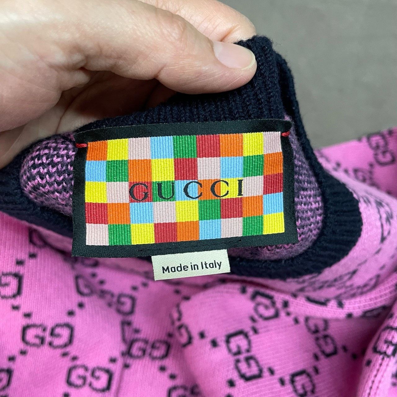 Gucci Gucci Pink full-print knitted sweater 2501-Nextarrow Size US S / EU 44-46 / 1 - 5 Thumbnail