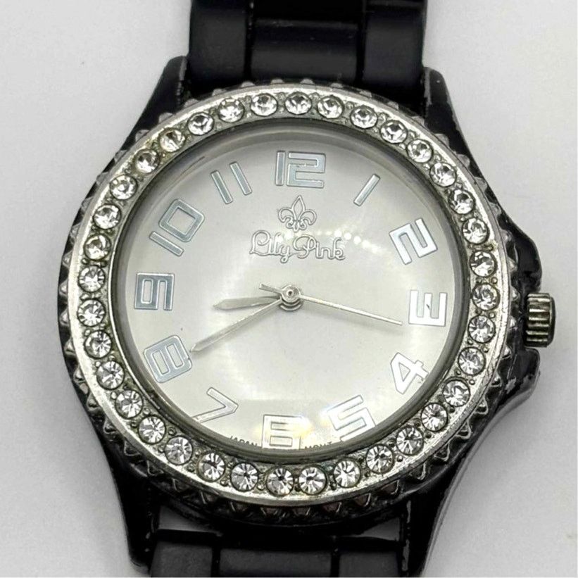Other Black & Silver Lily Pink Men's Watch Size ONE SIZE - 3 Thumbnail