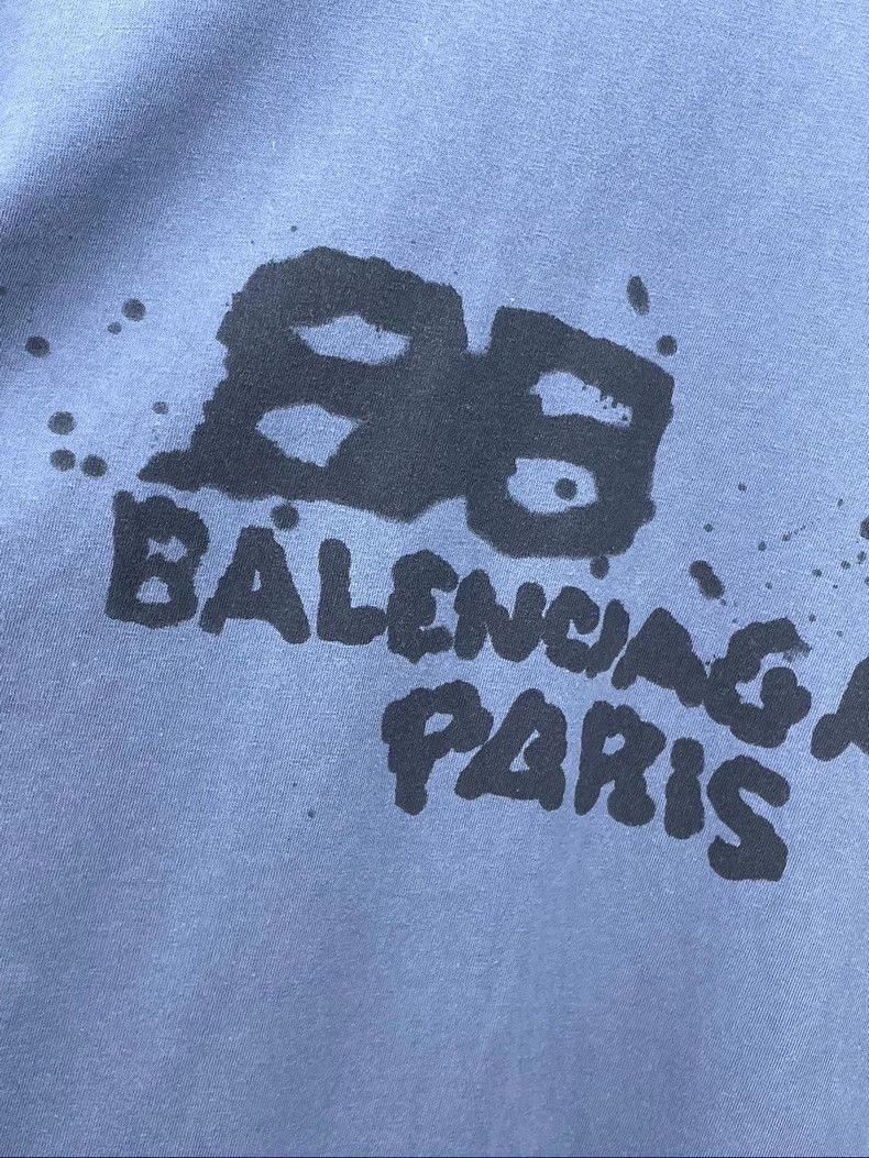Balenciaga Balenciaga Splatter Letter Graffiti Short Sleeve T-Shirt Size US S / EU 44-46 / 1 - 3 Thumbnail